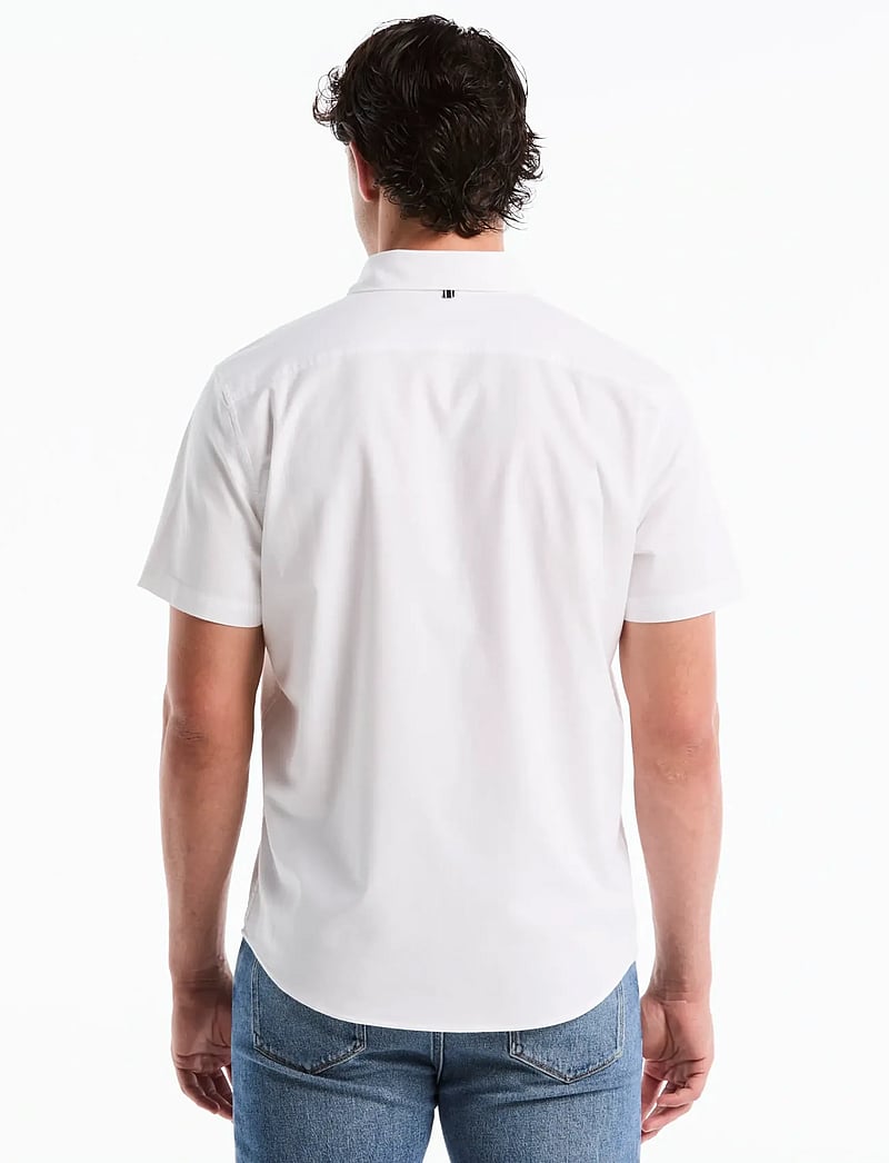 Original Penguin - SS OXFORD STRTCH NO SHIRT - lühikeste varrukatega särgid - bright white - 3