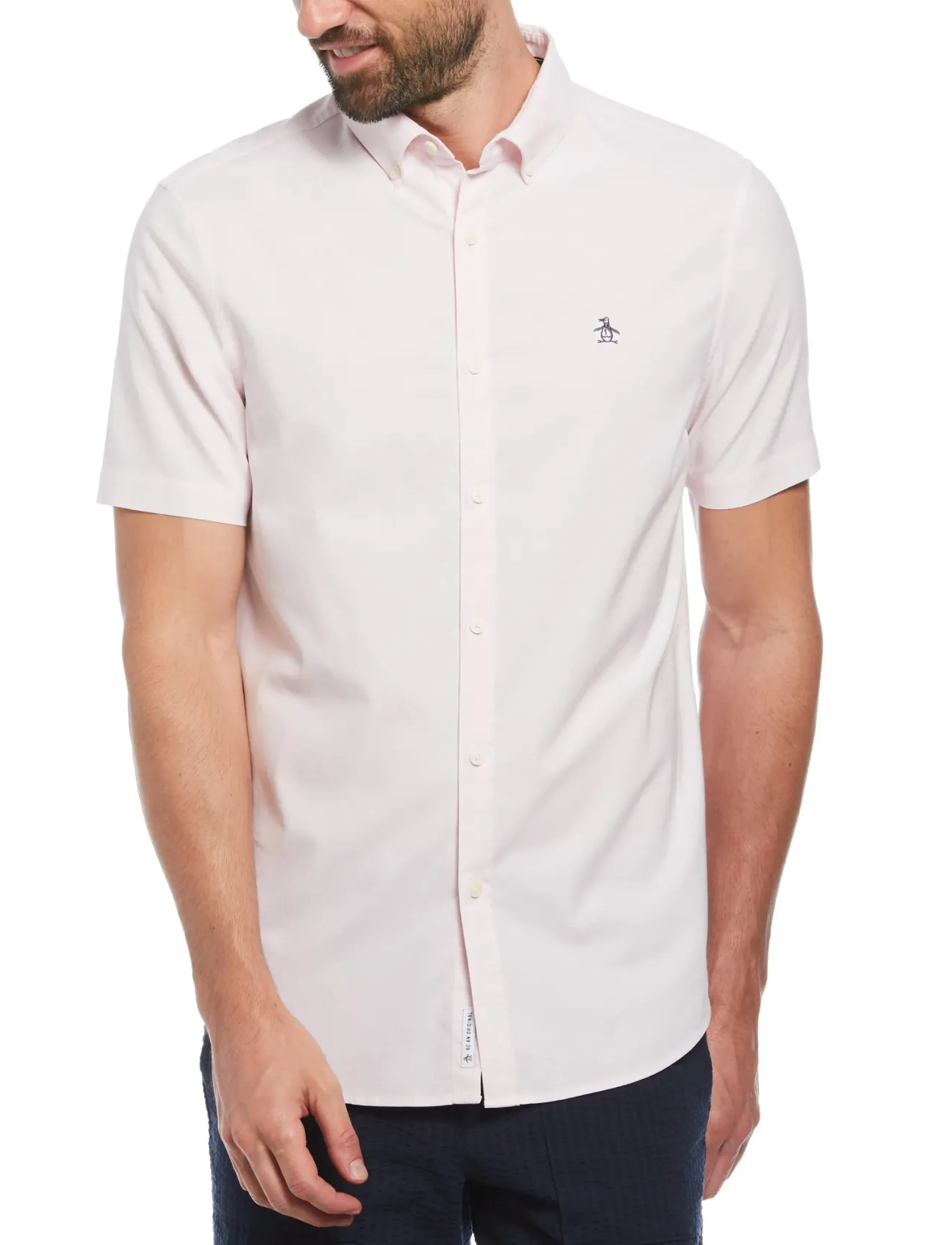 Original Penguin - SS OXFORD STRTCH NO SHIRT - kurzarmhemden - parfait pink - 4