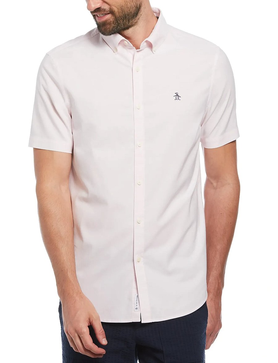 Original Penguin - SS OXFORD STRTCH NO SHIRT - kurzarmhemden - parfait pink - 4