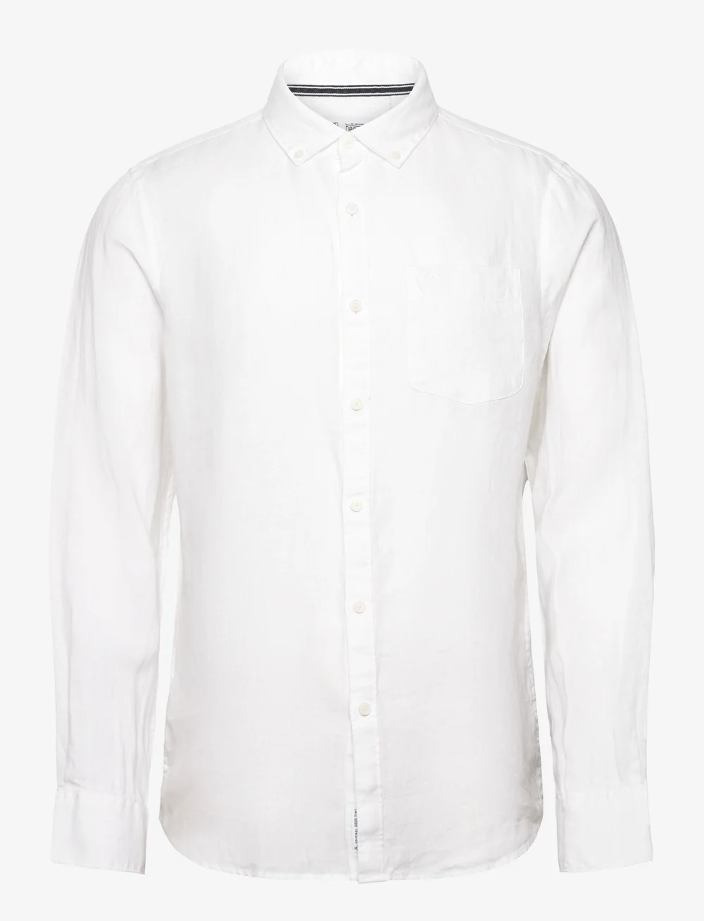Original Penguin - LS DELAVE LNN W PKT - linneskjortor - bright white - 0