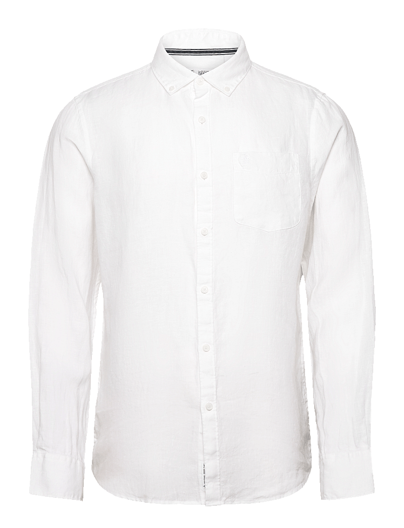Original Penguin - LS DELAVE LNN W PKT - bright white - 0