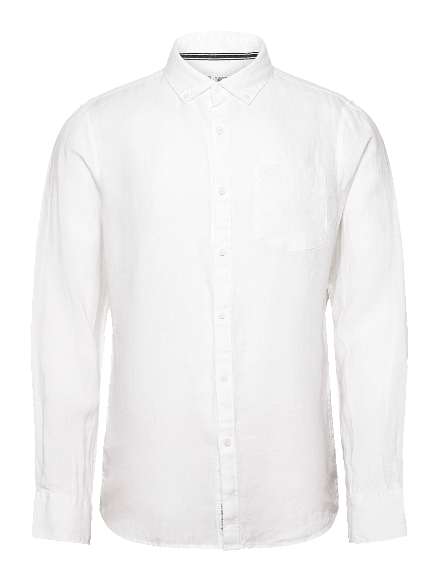 Original Penguin - LS DELAVE LNN W PKT - bright white - 0