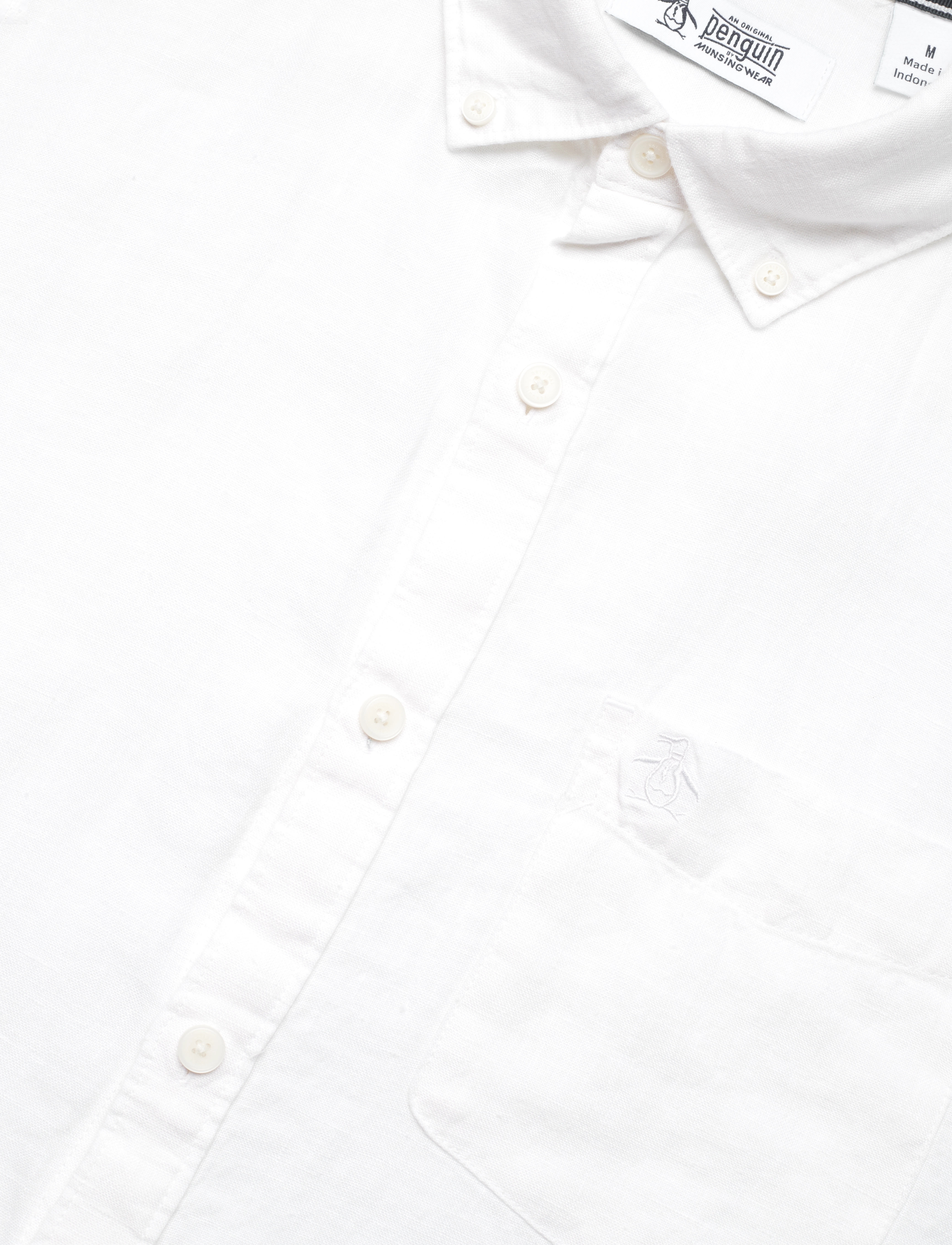 Original Penguin - LS DELAVE LNN W PKT - bright white - 3