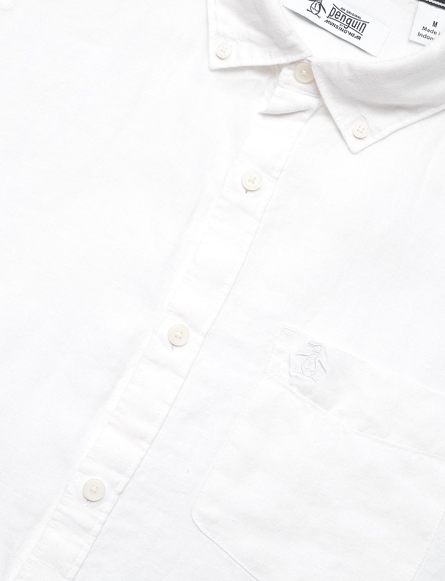 Original Penguin - LS DELAVE LNN W PKT - bright white - 3