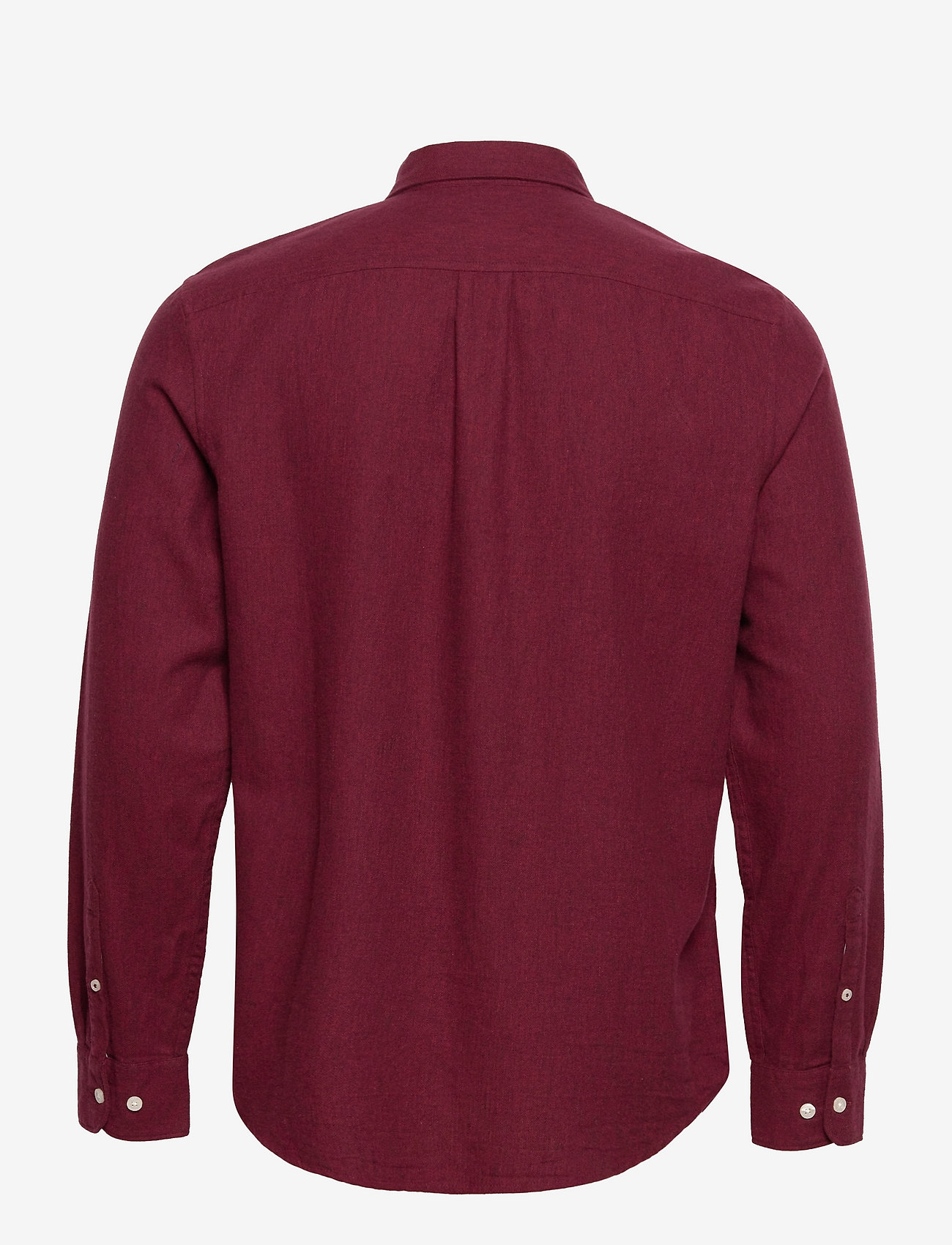 Original Penguin - WVN LS FLNNL HERRING - burgundy heather - 1