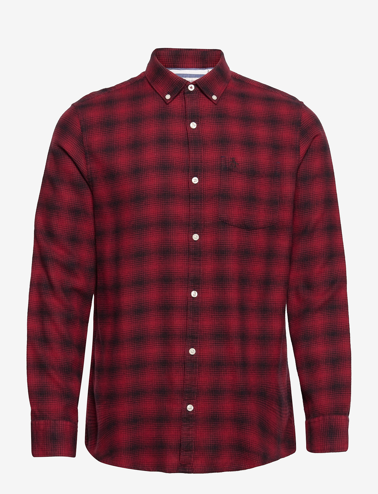 Original Penguin - WVN LS BUFFALO PLAID - rhubarb - 0