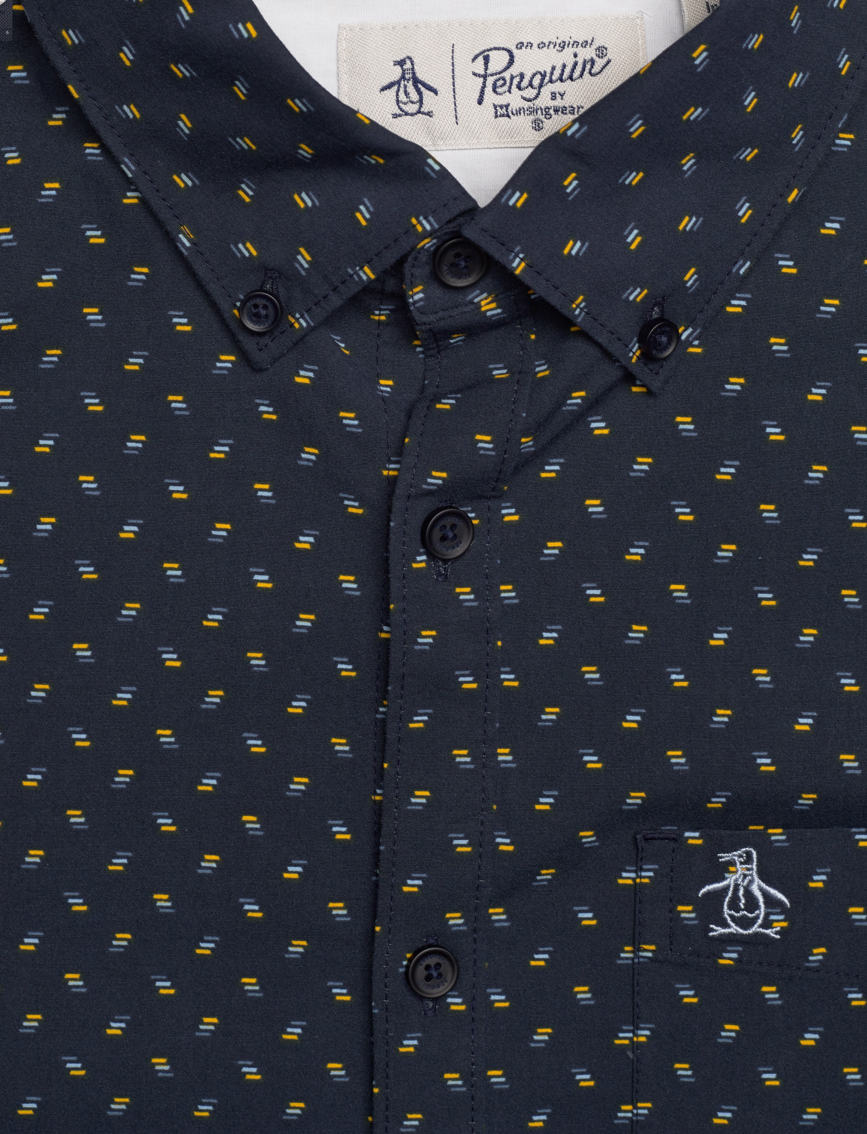 Original Penguin - WVN ECO POPLIN W/ ST - dark sapphire - 3