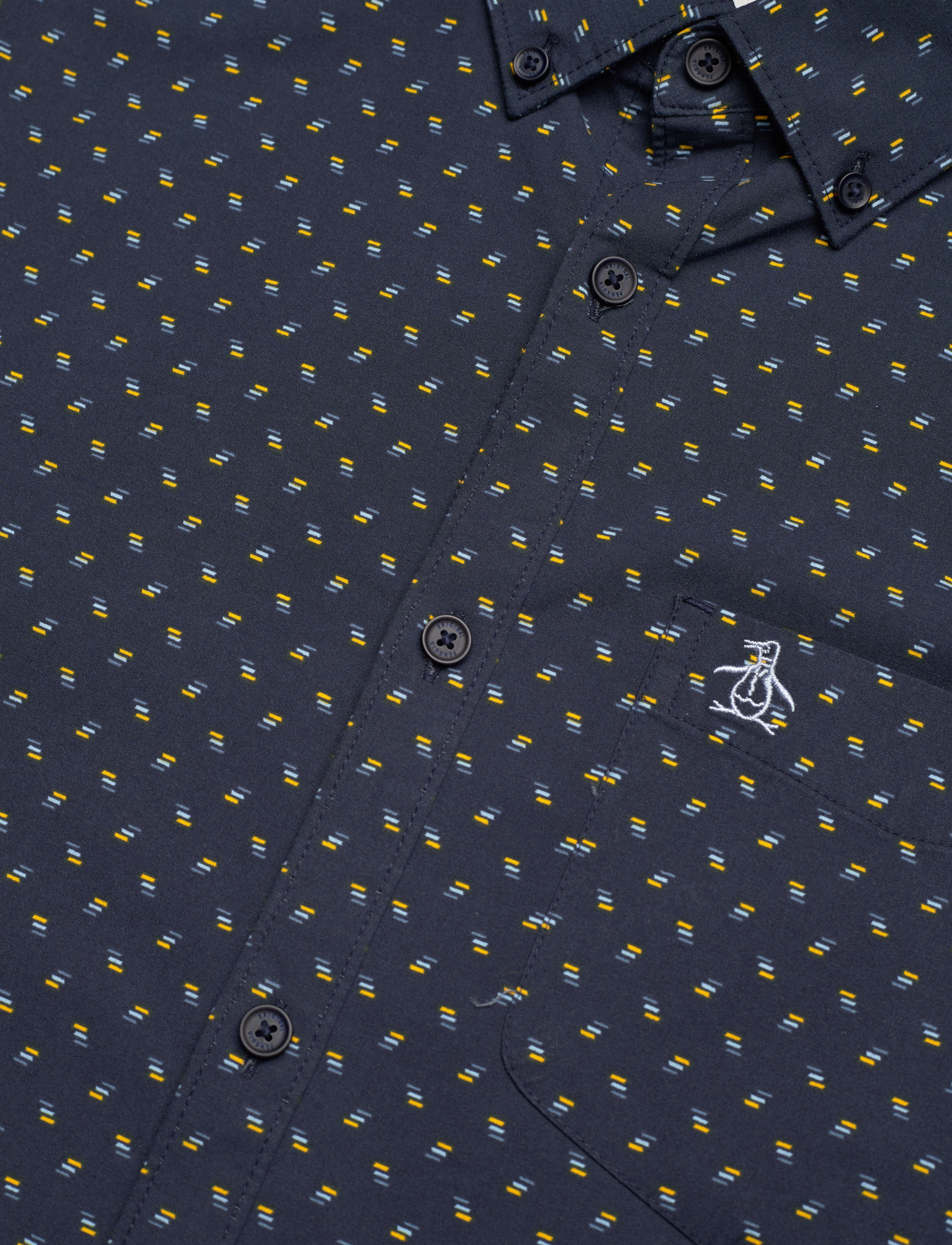 Original Penguin - WVN ECO POPLIN W/ ST - dark sapphire - 4
