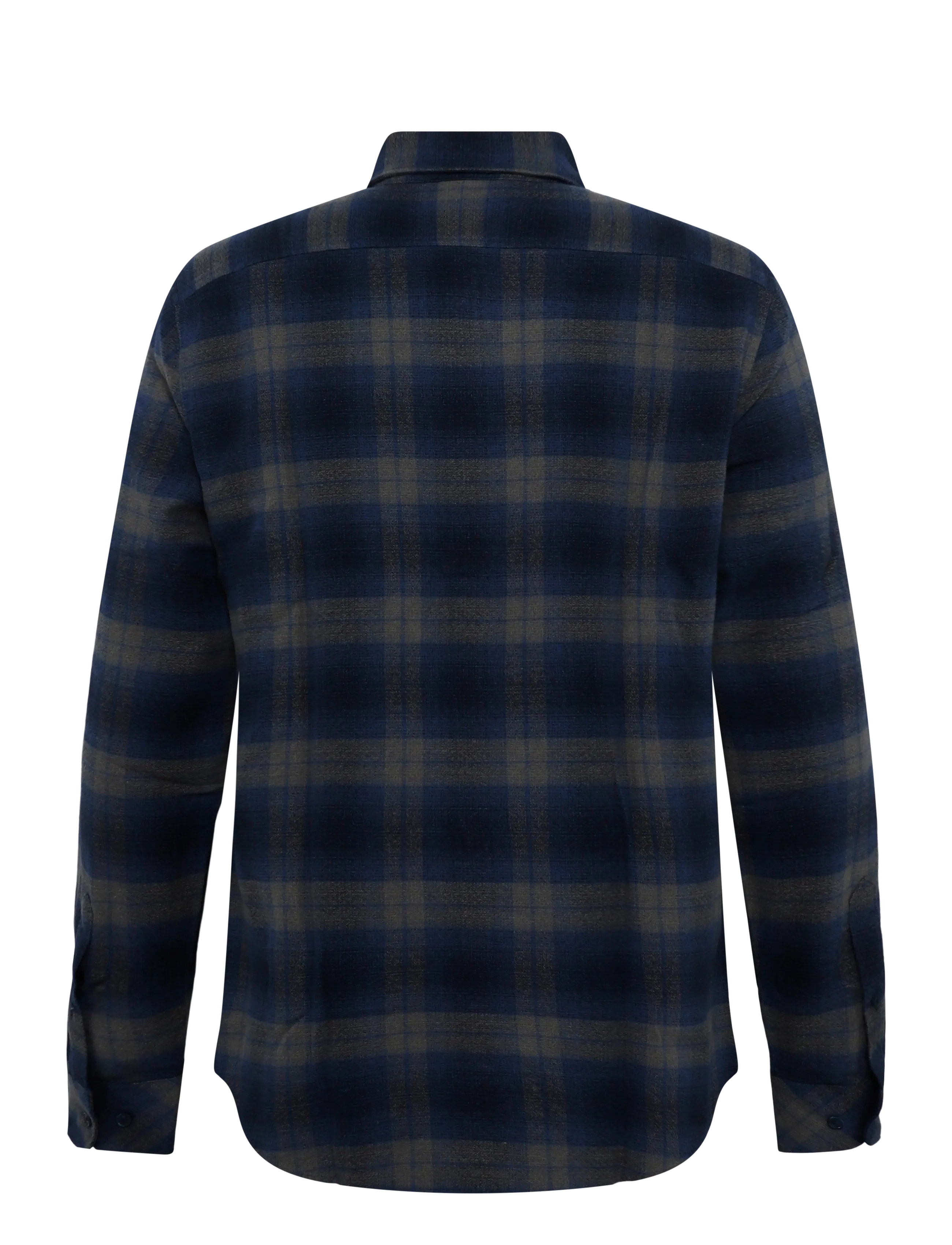 Original Penguin - LS CTTN DOBBY LTWT F - checkered shirts - sargasso sea - 2