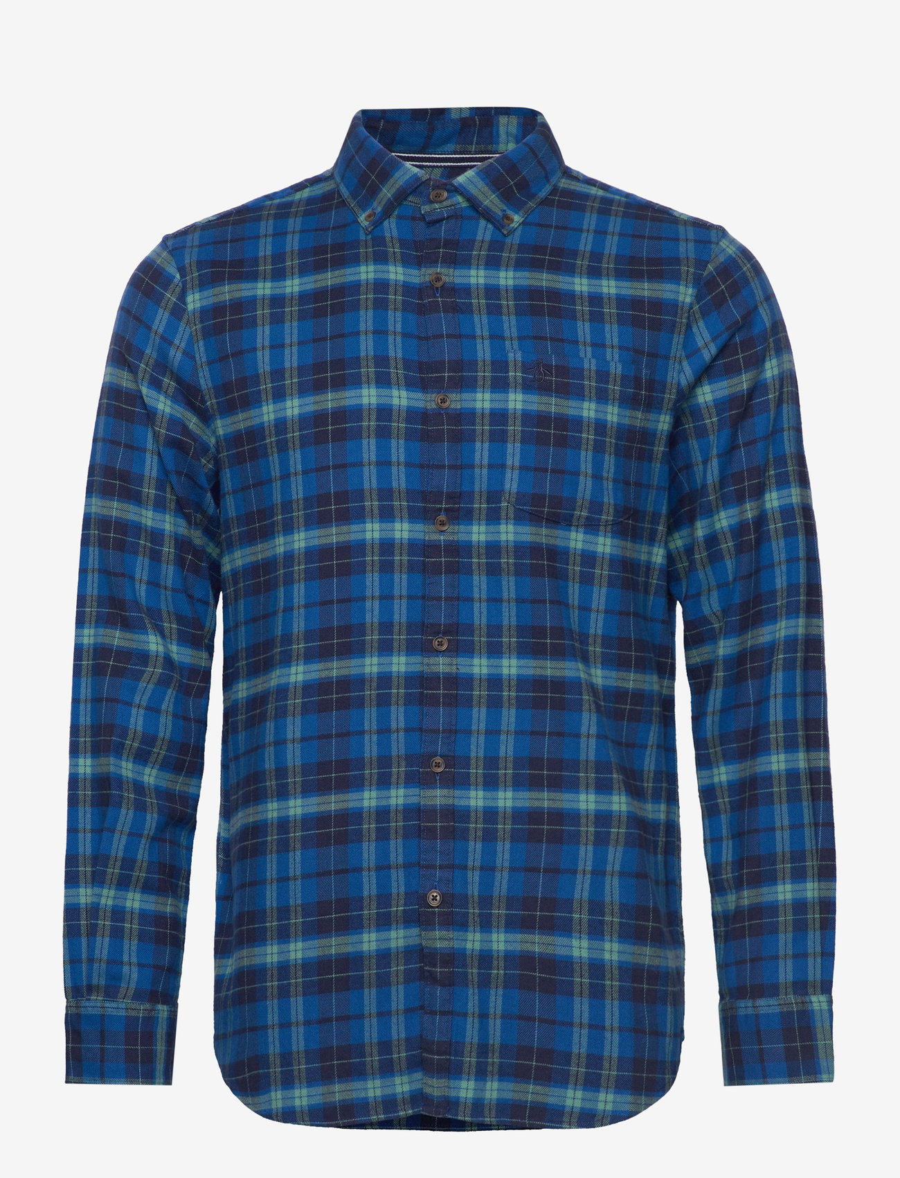 Original Penguin - LS FLANNEL PLAID - classic blue - 0