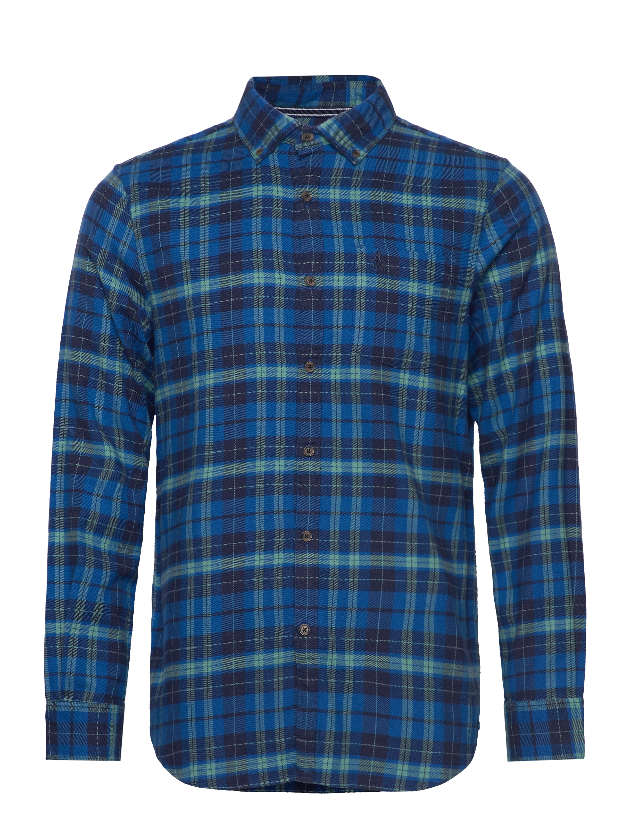 LS FLANNEL PLAID - CLASSIC BLUE