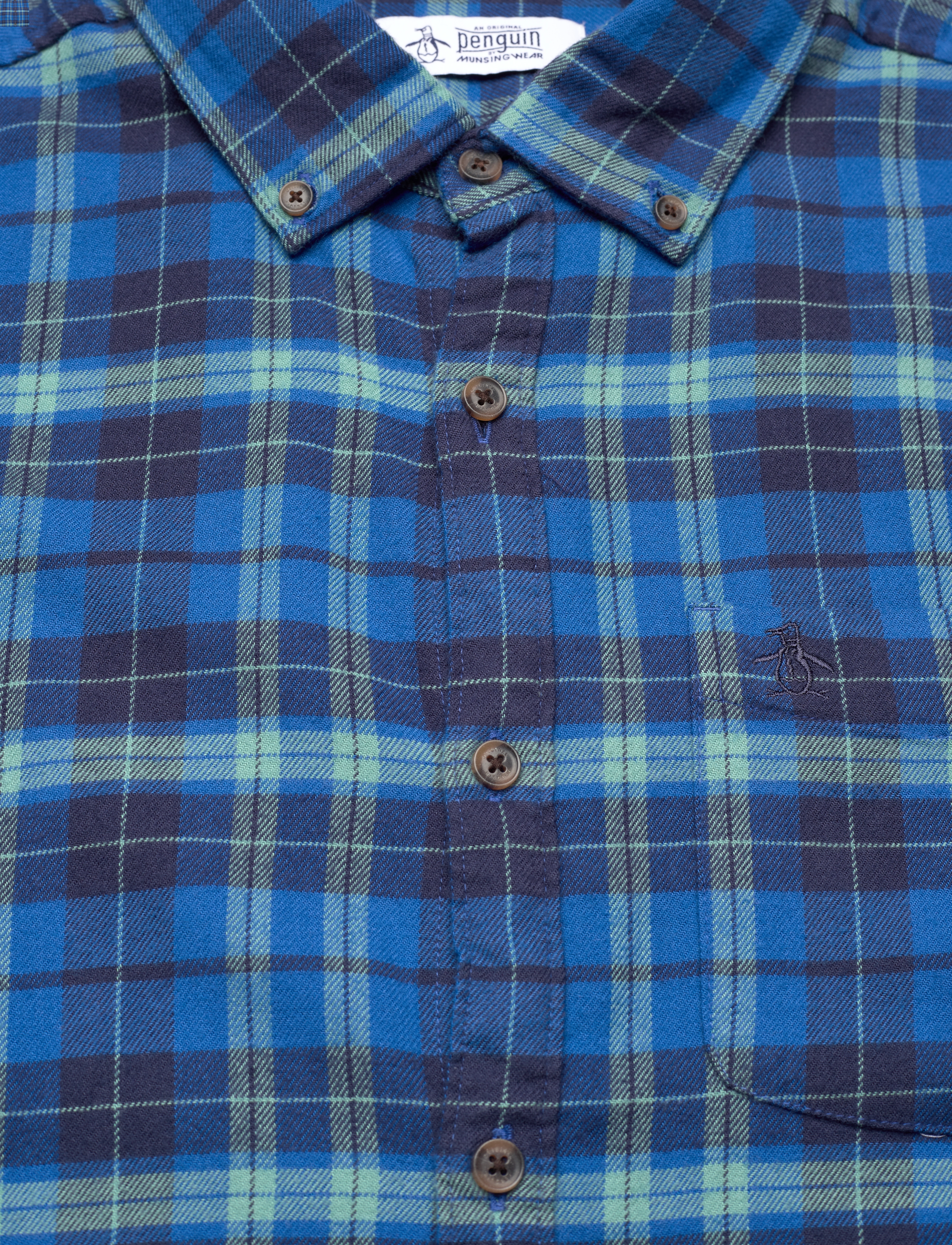 Original Penguin - LS FLANNEL PLAID - classic blue - 2