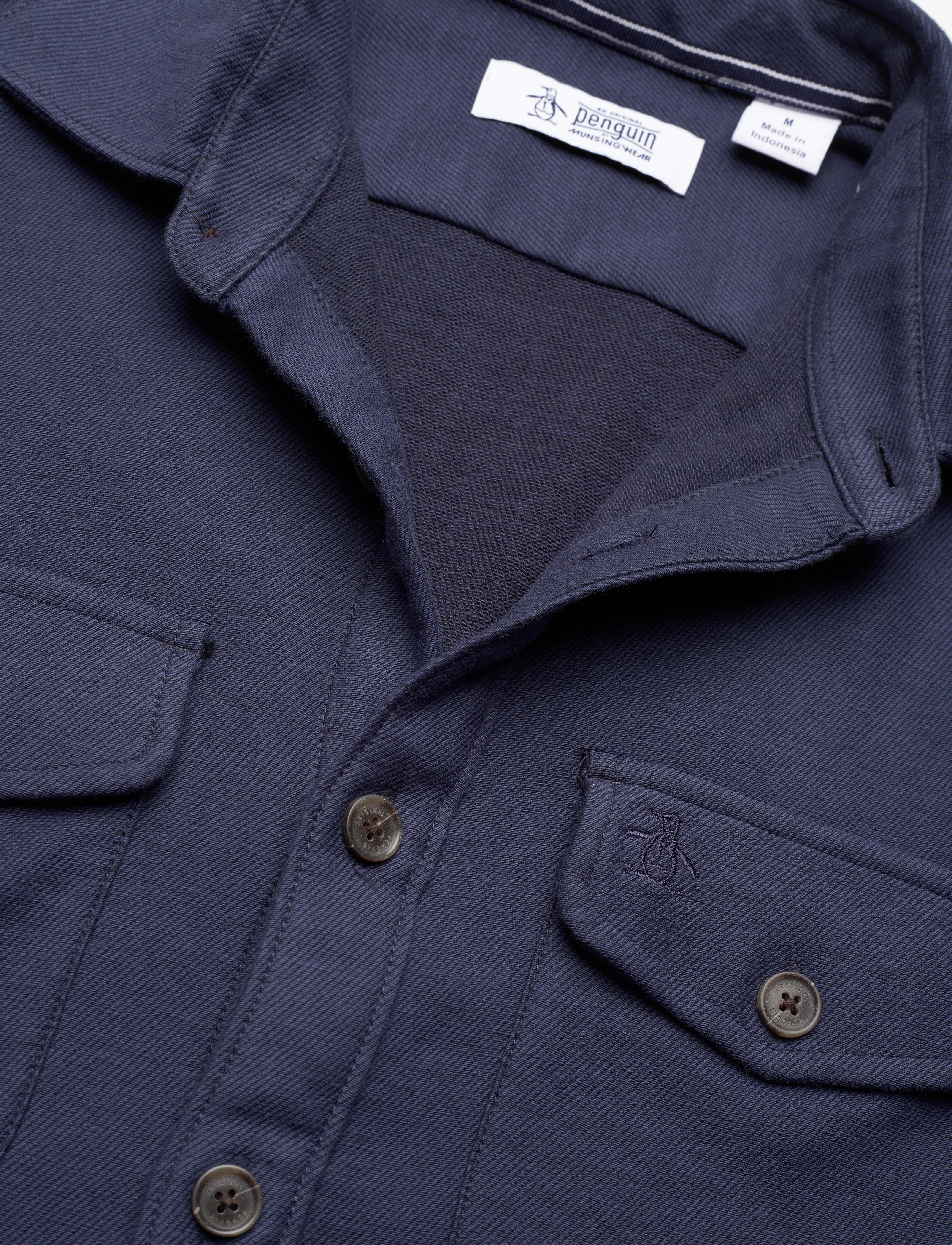 Original Penguin - LS DBL CLOTH OVERSHI - dress blues - 2