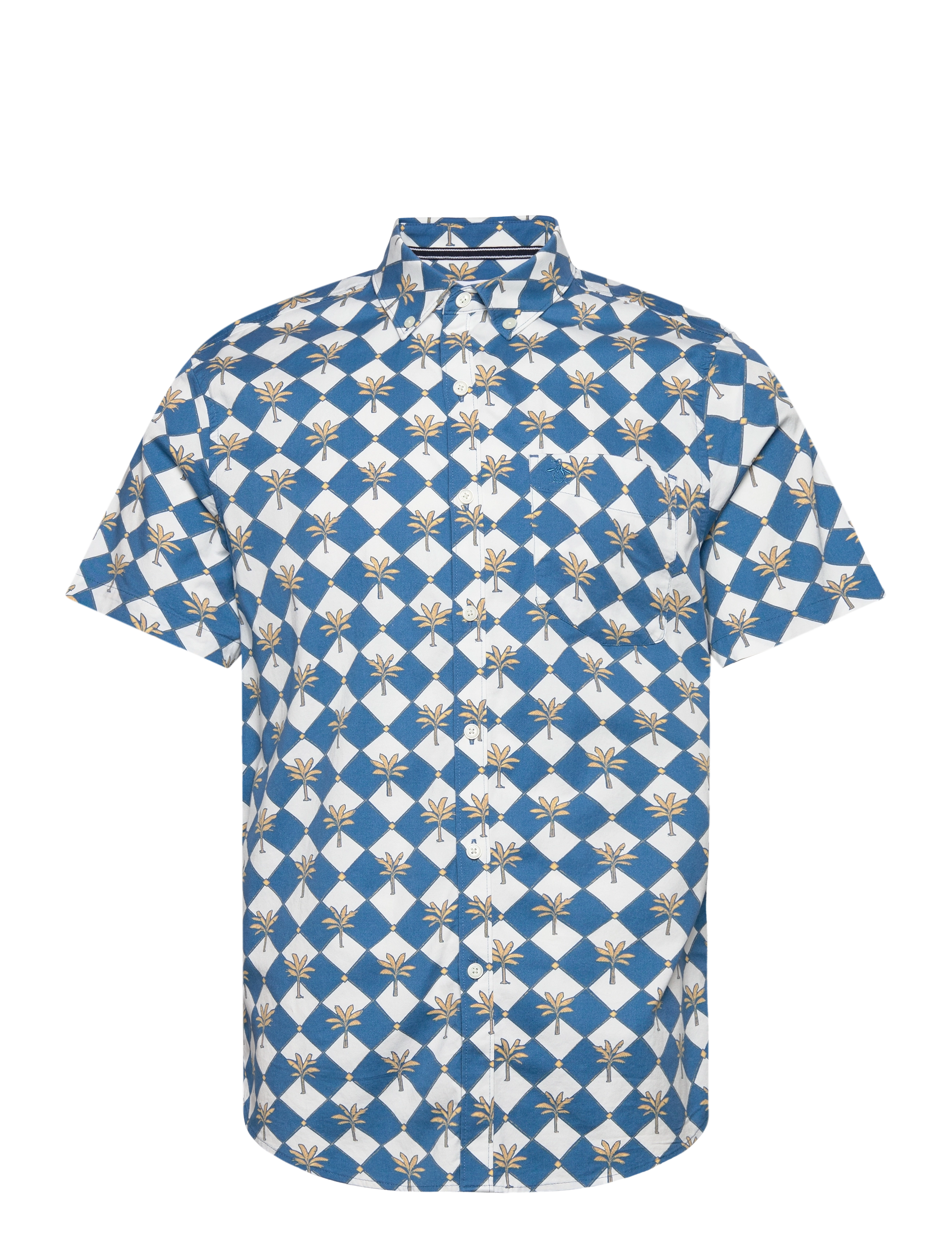 Original Penguin SS ECO TWLL STRTCH A - Riided - VALLARTA BLUE / blue