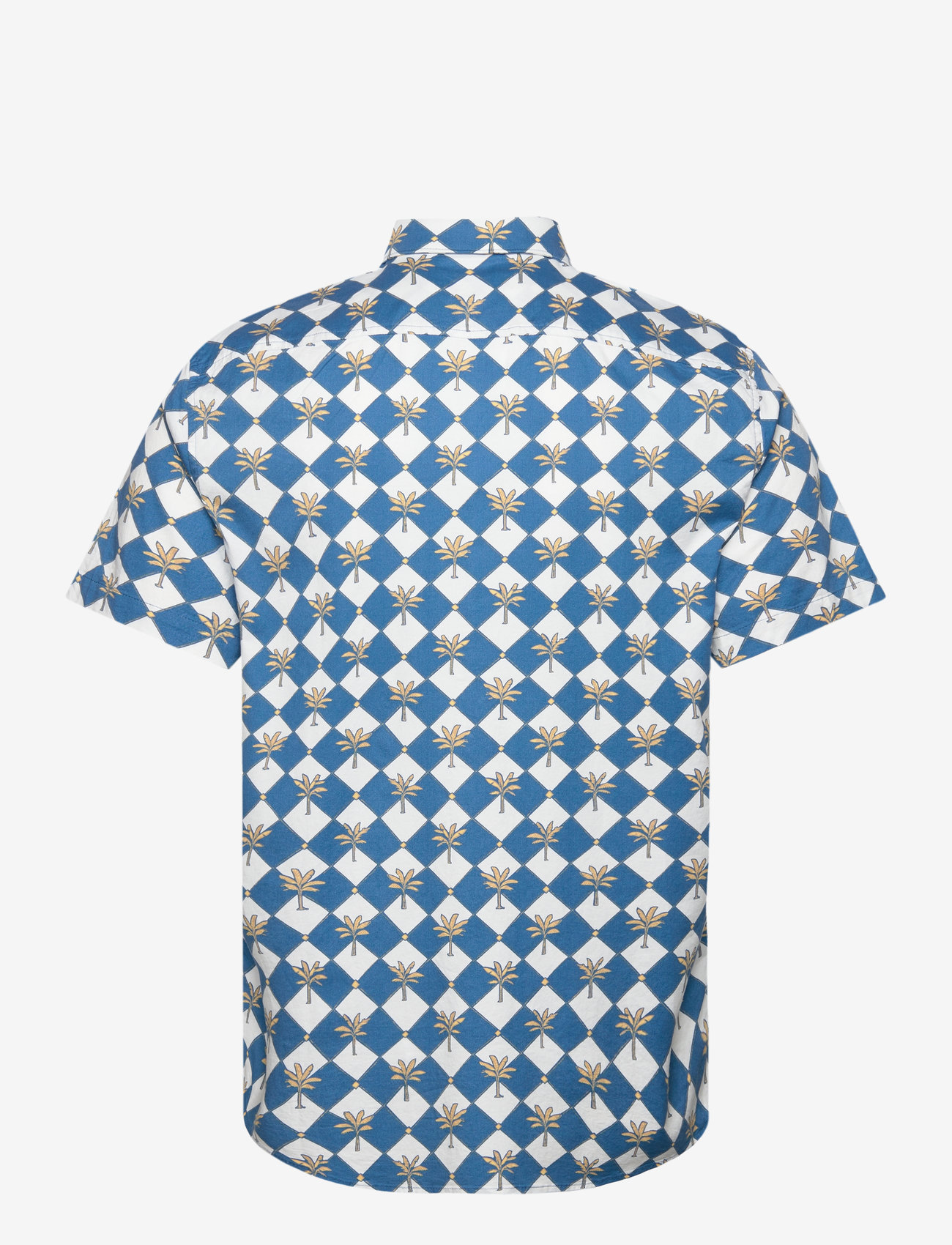 Original Penguin - SS ECO TWLL STRTCH A - kurzarmhemden - vallarta blue - 1