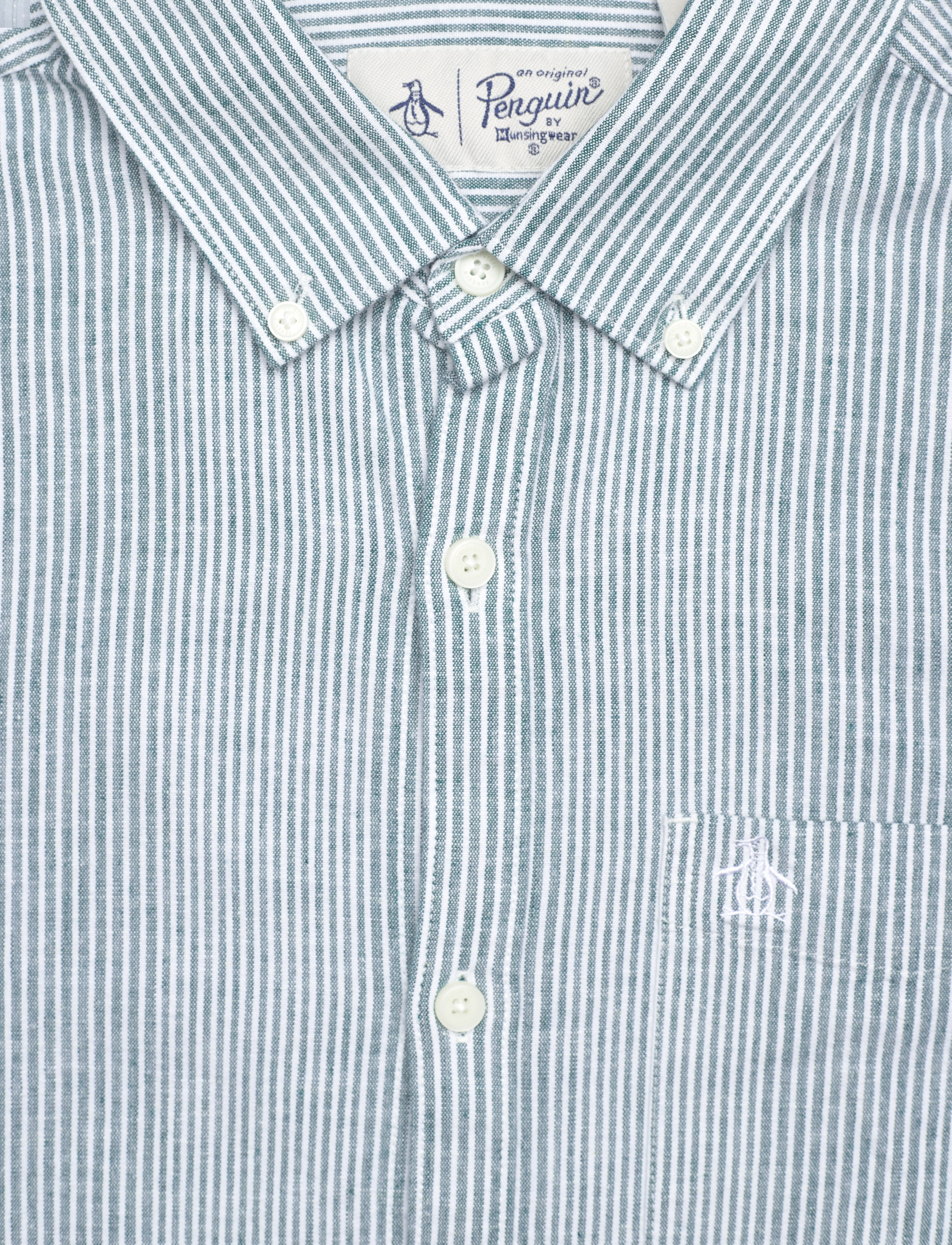 Original Penguin - LS CTTN LNN ECOVERO - pacific - 2