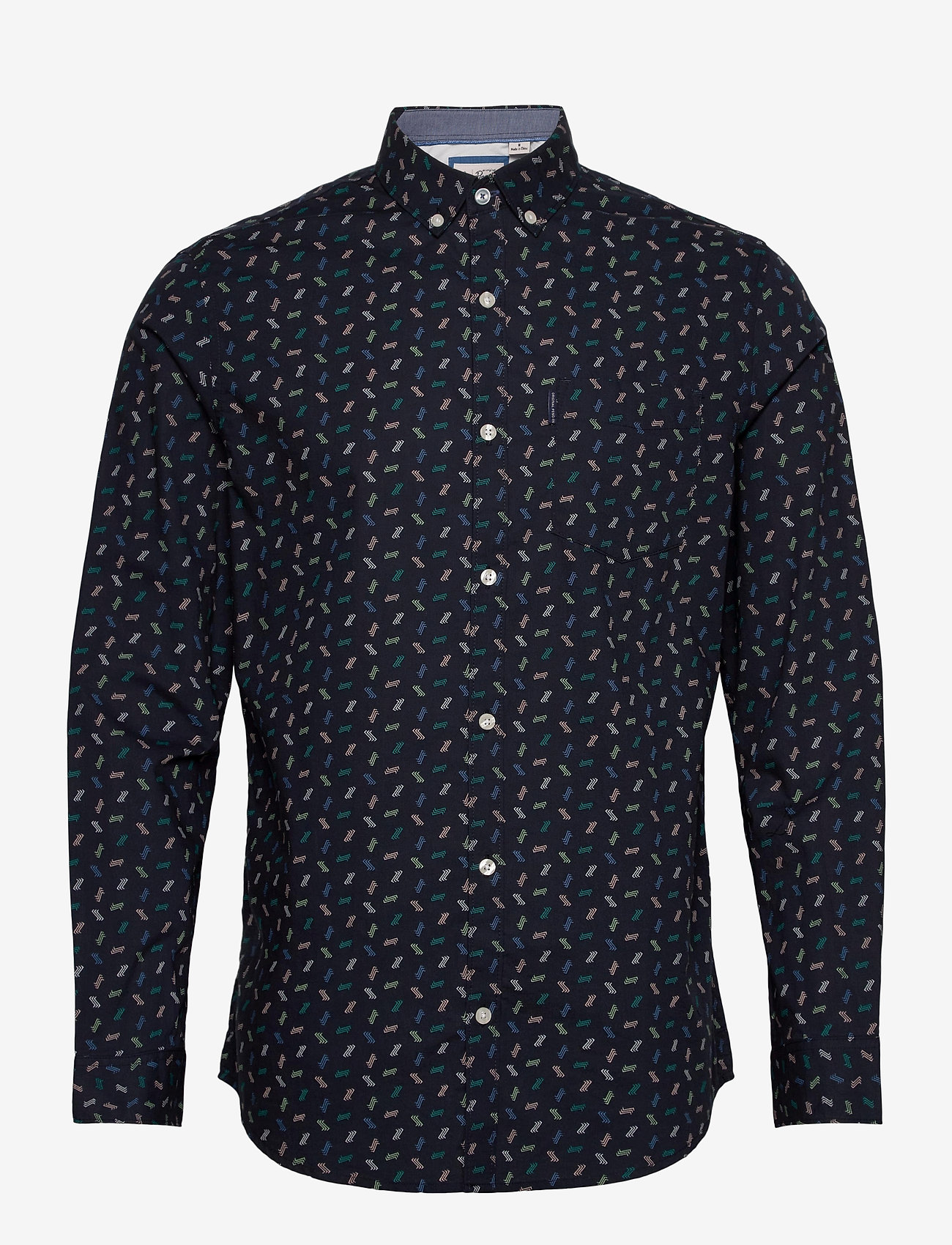 Original Penguin - WVN LS GEO PRNT - dark sapphire - 0