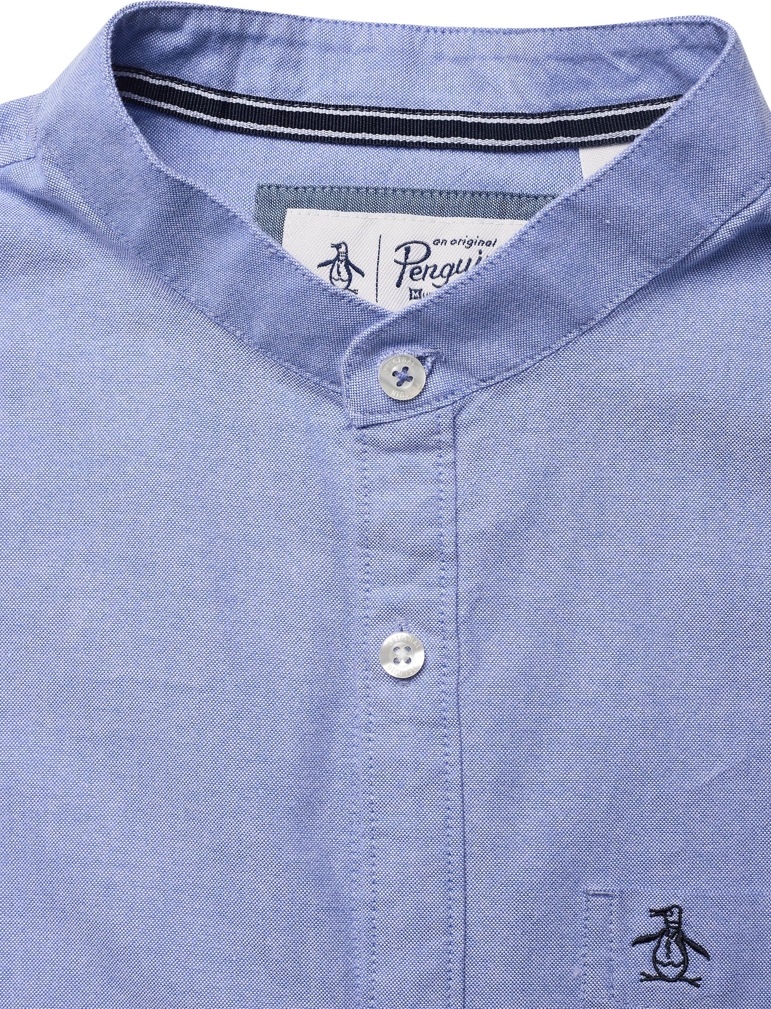 Original Penguin - COLLARLESS OXFORD - amparo blue - 2