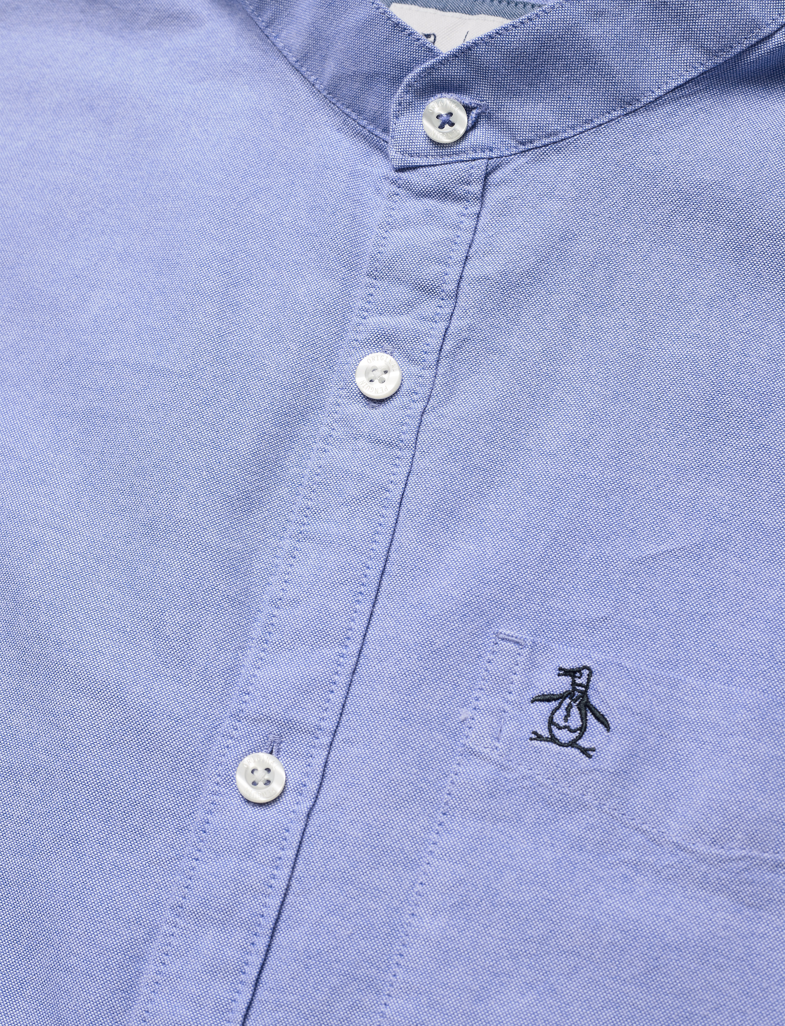 Original Penguin - COLLARLESS OXFORD - amparo blue - 3