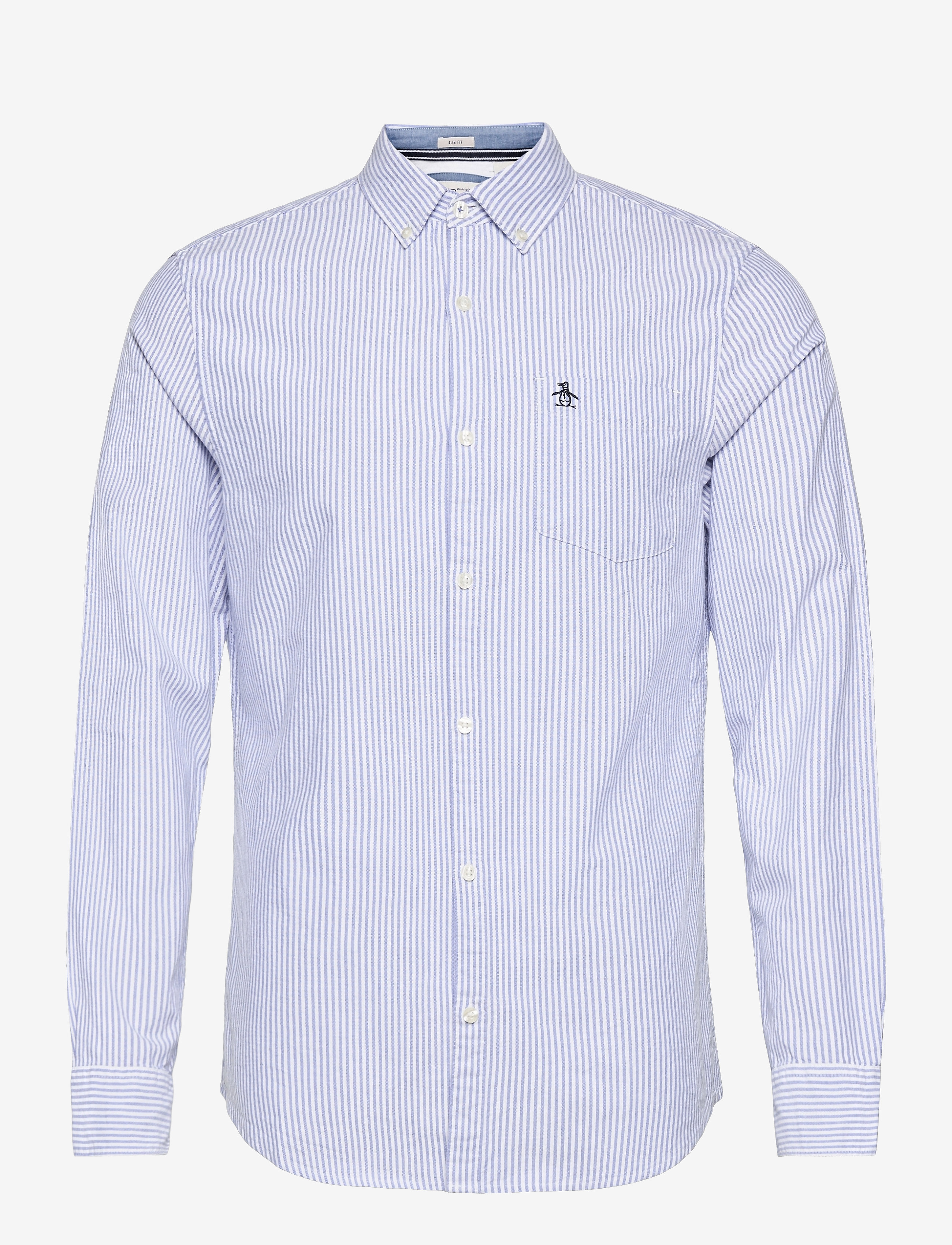 Original Penguin - L/S SLIM STRIPE OXFO - amparo blue - 0