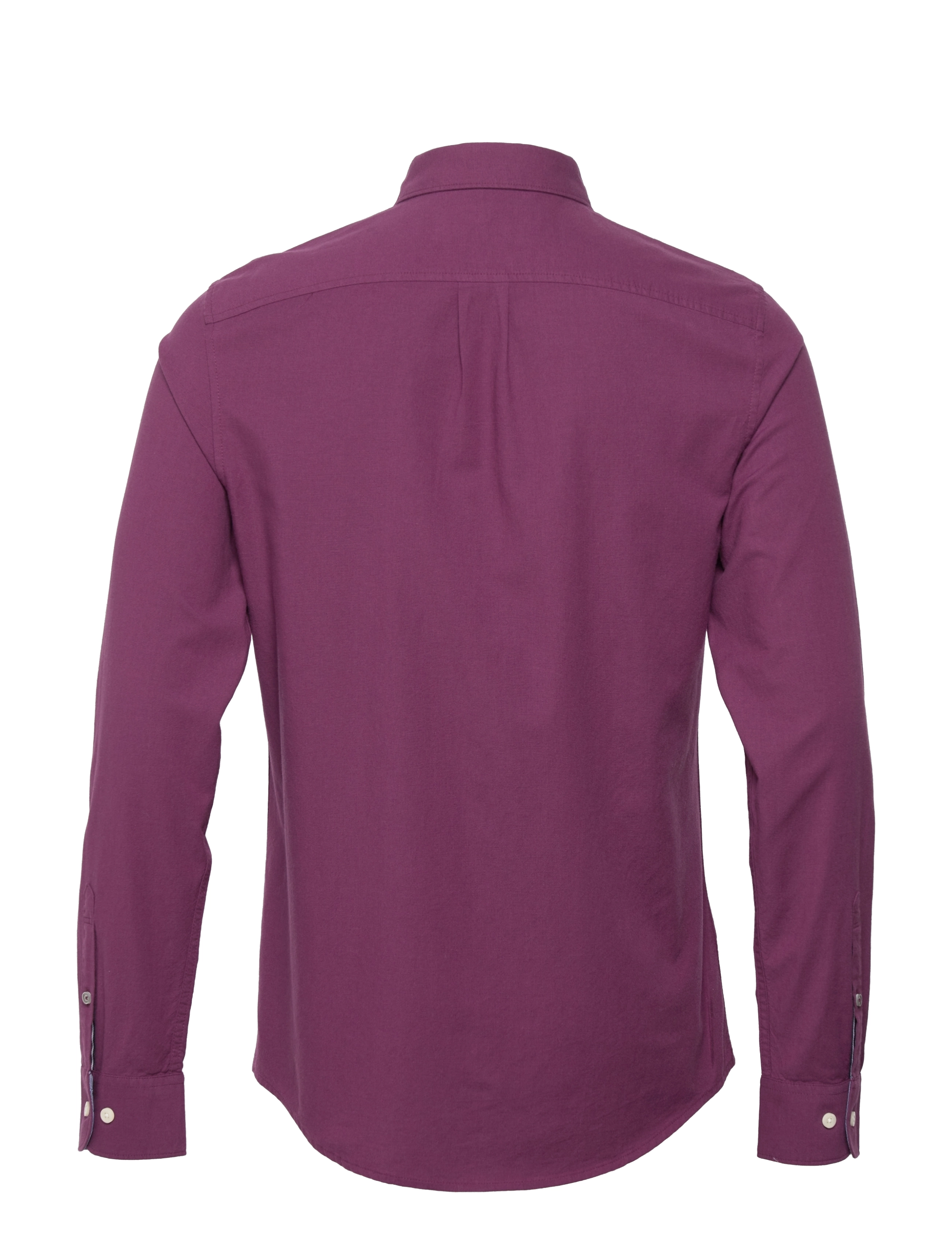 Original Penguin - L/S SLIM FIT OXFORD - italian plum - 1