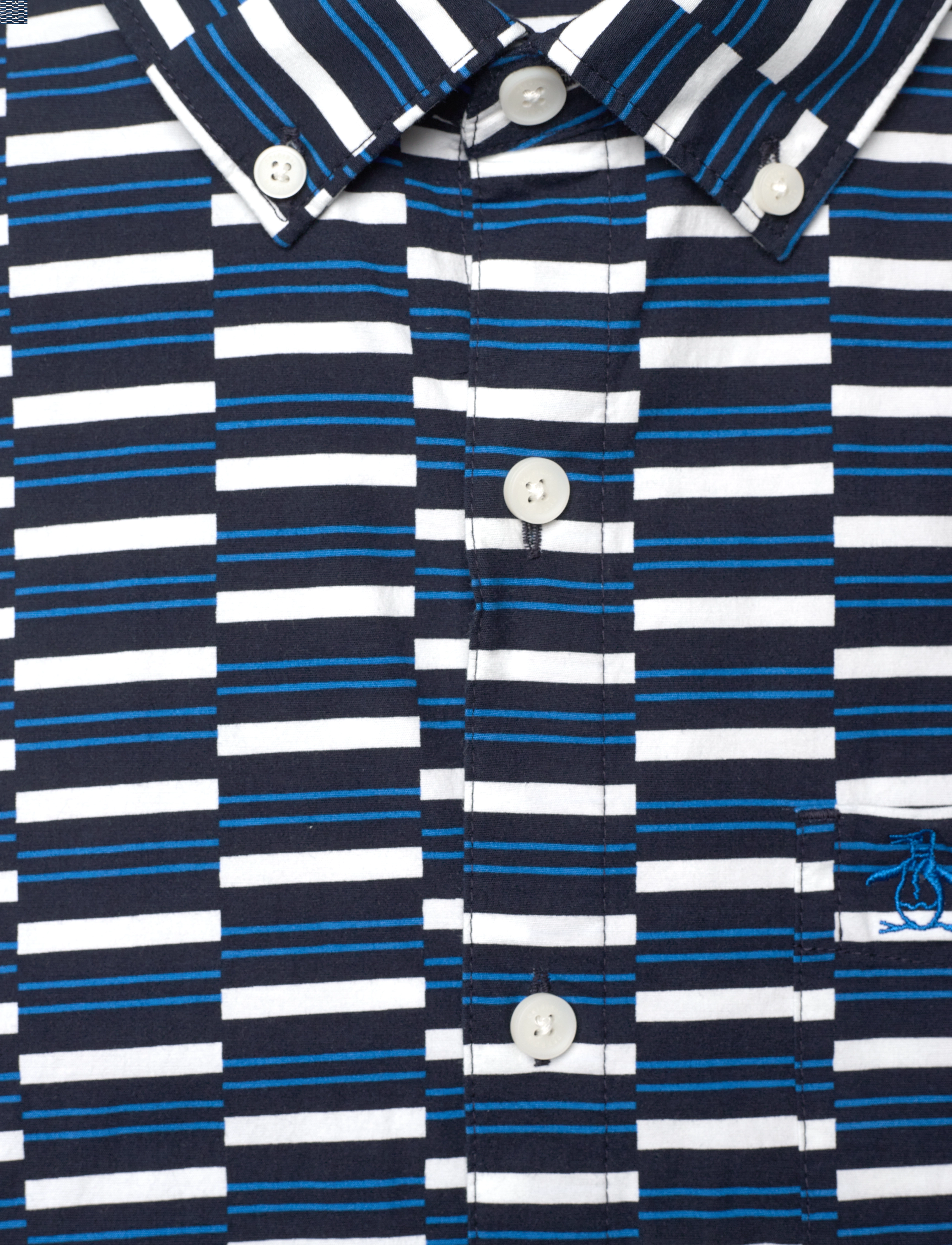 Original Penguin - SS ECO AOP GEO - dark sapphire - 2