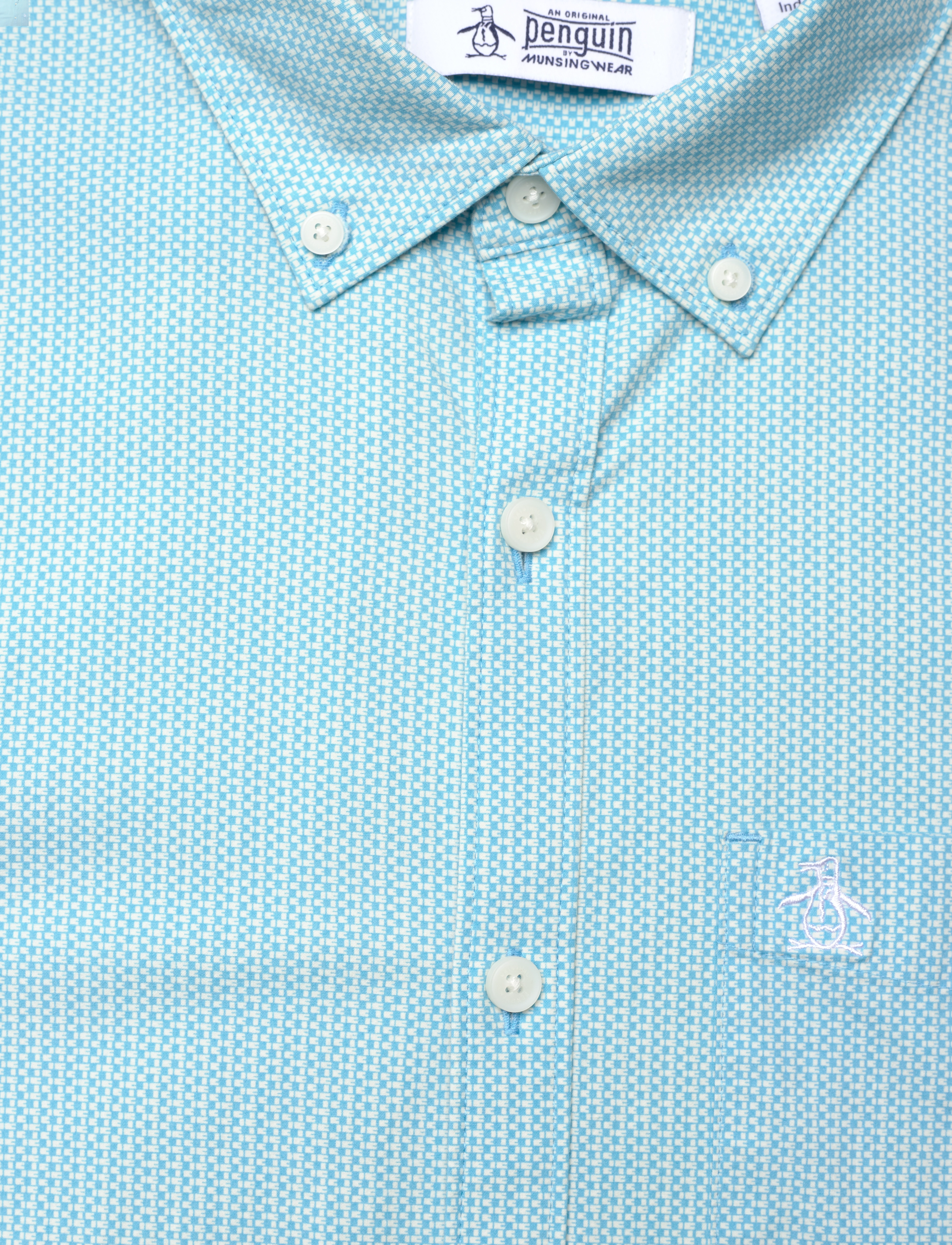 Original Penguin - LS ECO AOP MINI GEO - aquarius - 2
