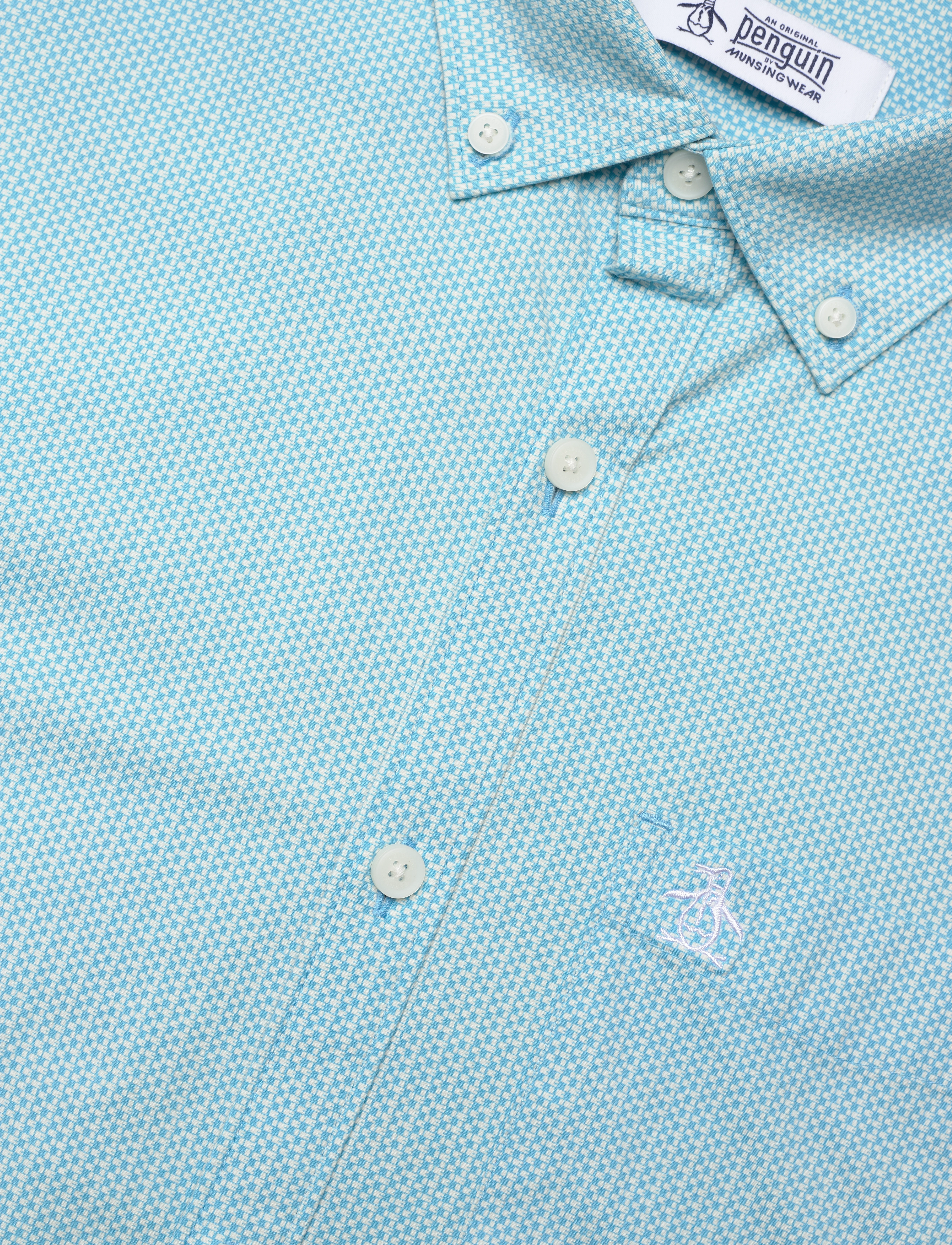 Original Penguin - LS ECO AOP MINI GEO - aquarius - 3