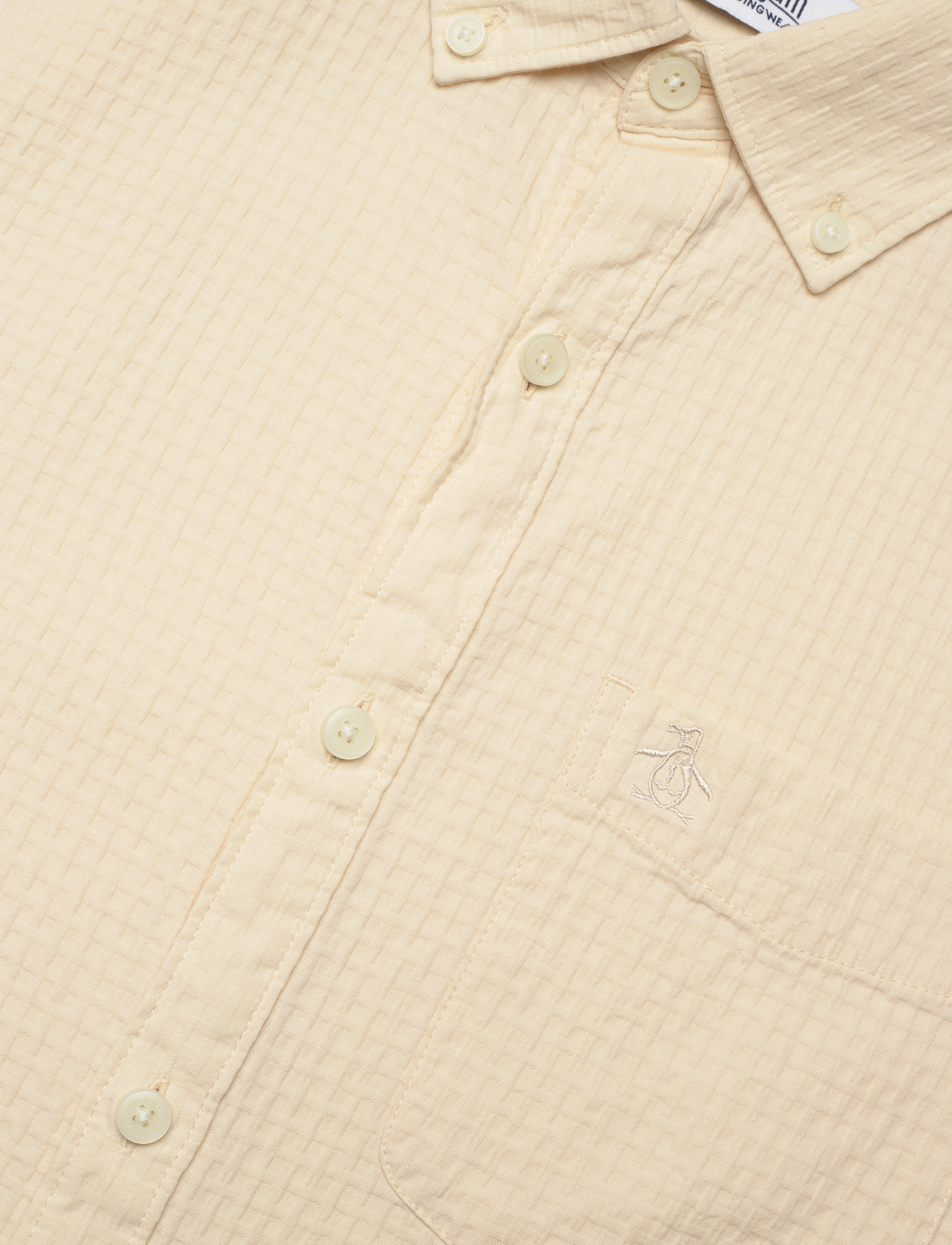 Original Penguin - SS CTTN TEXTURED DOB - birch - 3