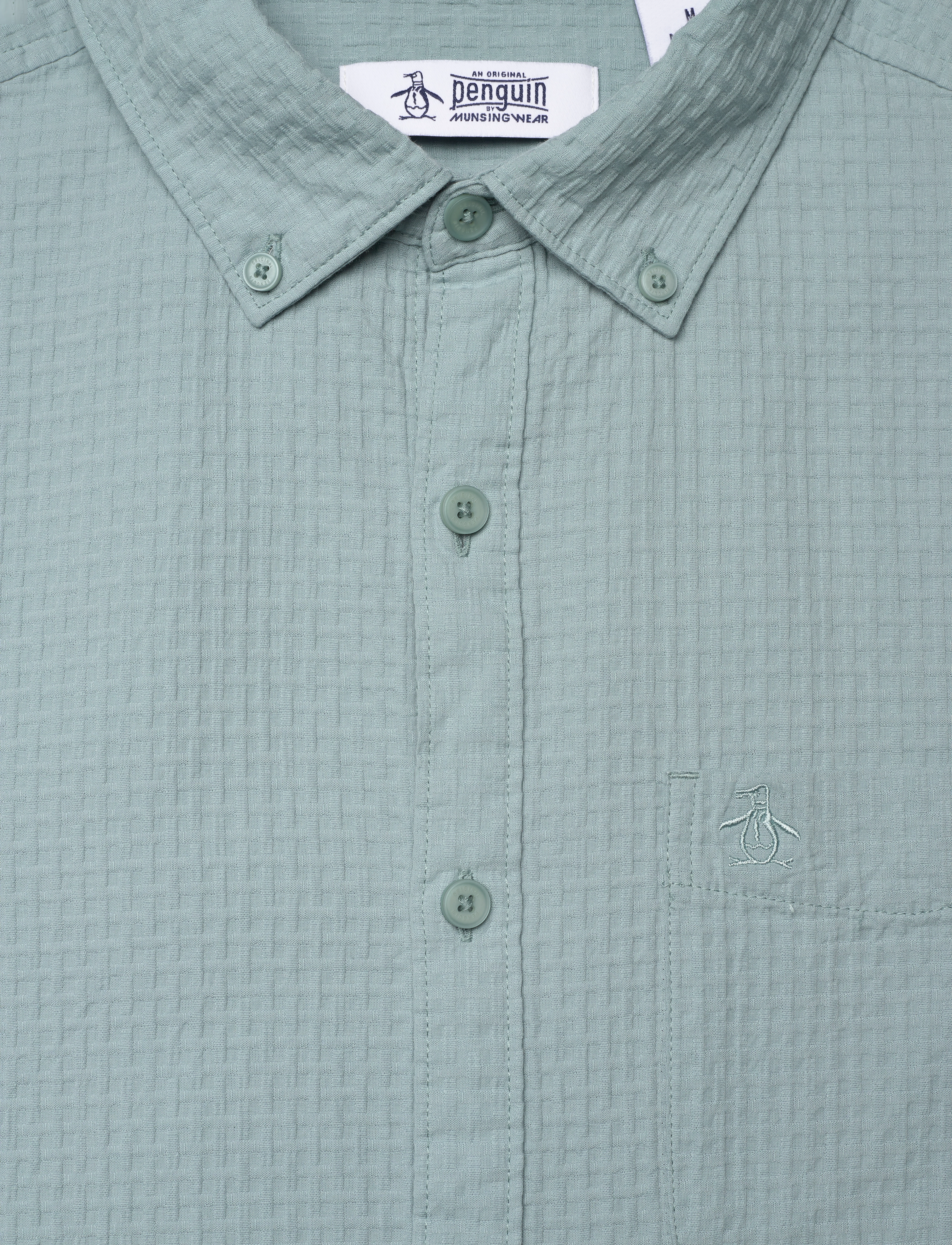 Original Penguin - SS CTTN TEXTURED DOB - tourmaline - 2
