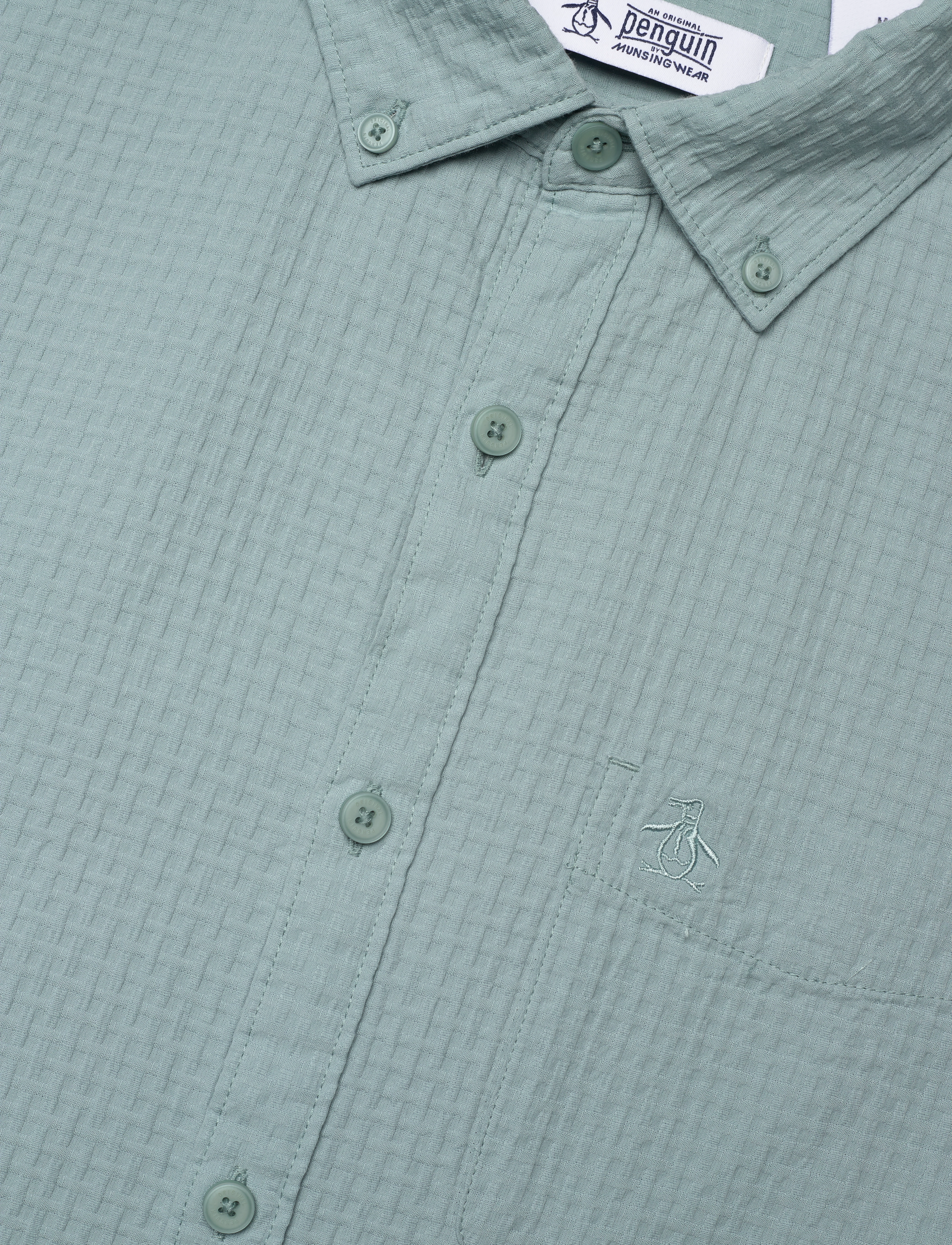 Original Penguin - SS CTTN TEXTURED DOB - tourmaline - 3