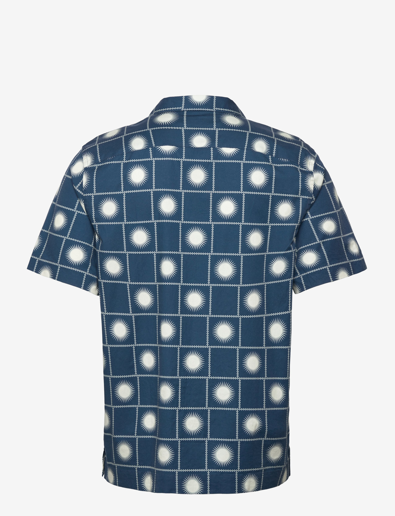 Original Penguin - SS CAMP DOBBY AOP SU - kurzarmhemden - blue wing teal - 1