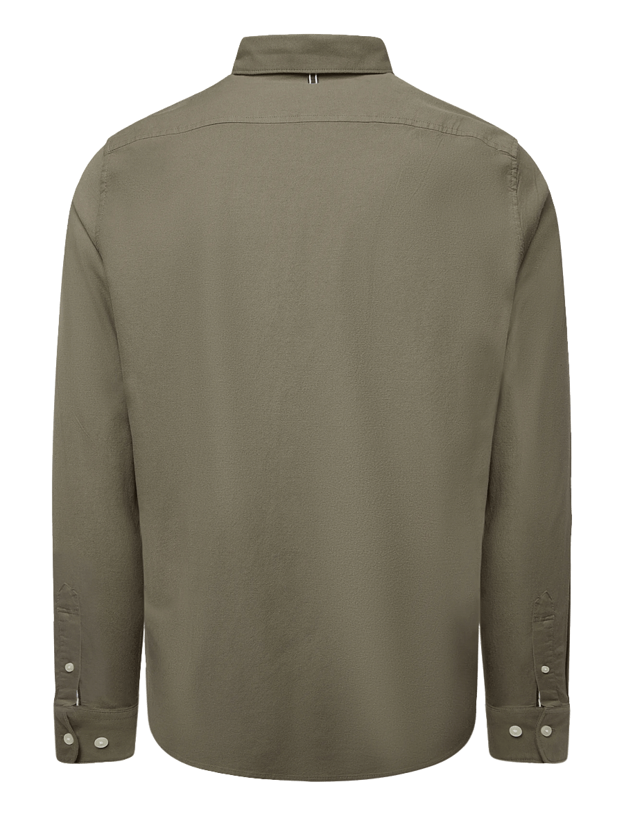 Original Penguin - LS OXFORD STRTCH NO - oxfordi särgid - dusty olive - 1