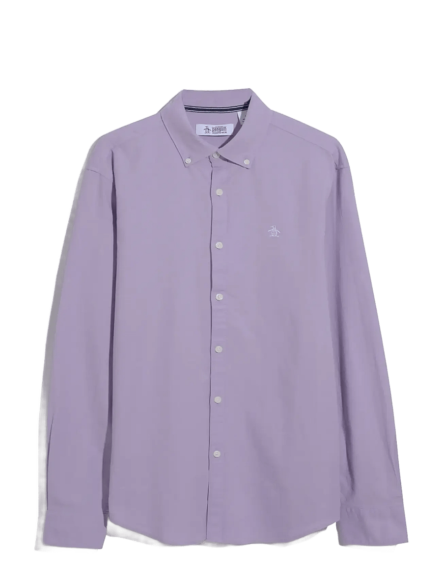 Original Penguin - LS OXFORD STRTCH NO - oksfordo marškiniai - lavendula - 1