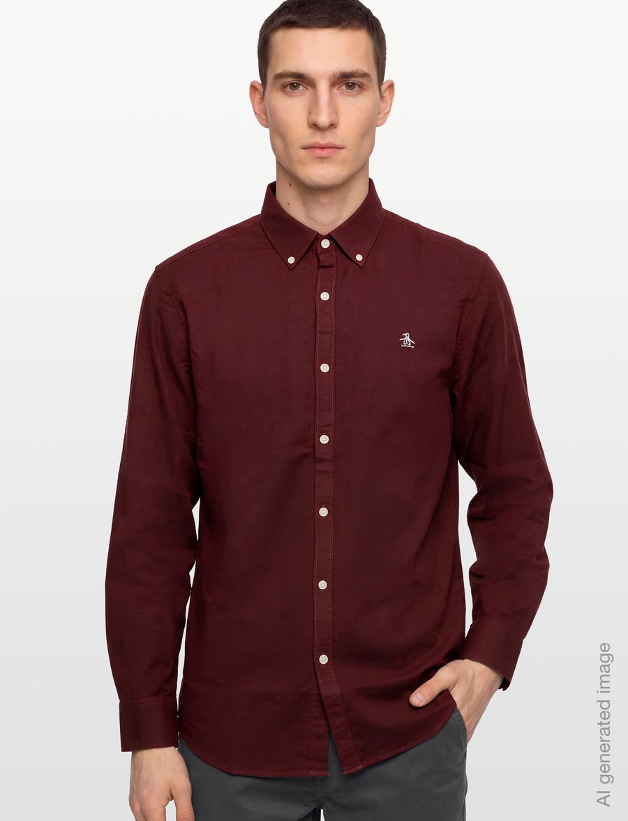 Original Penguin - LS OXFORD STRTCH NO - oxford shirts - port royale - 3