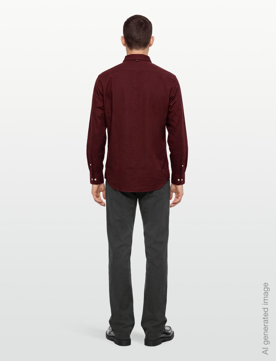Original Penguin - LS OXFORD STRTCH NO - oxford shirts - port royale - 4