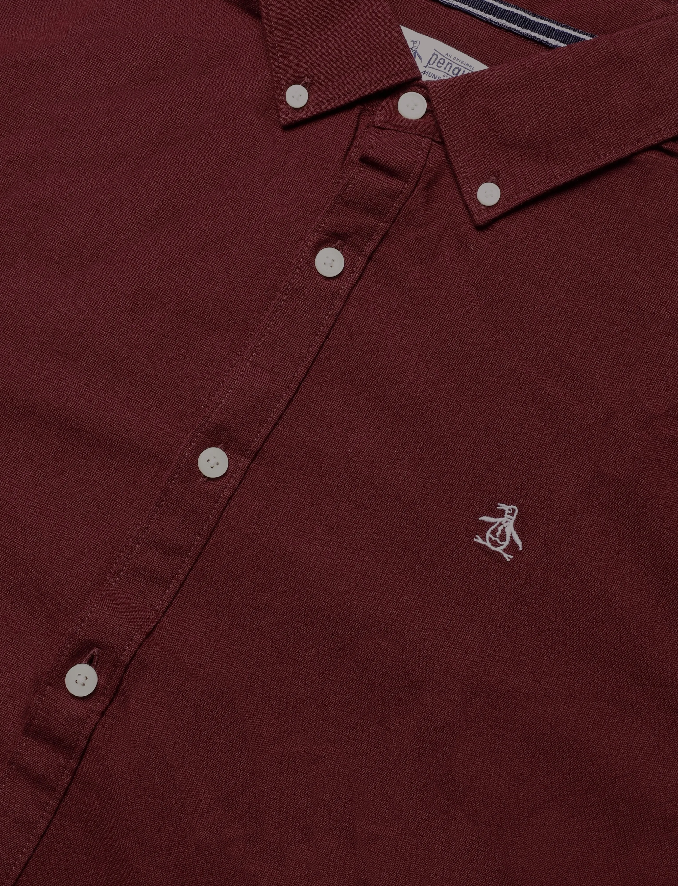 Original Penguin - LS OXFORD STRTCH NO - oxfordi särgid - port royale - 2