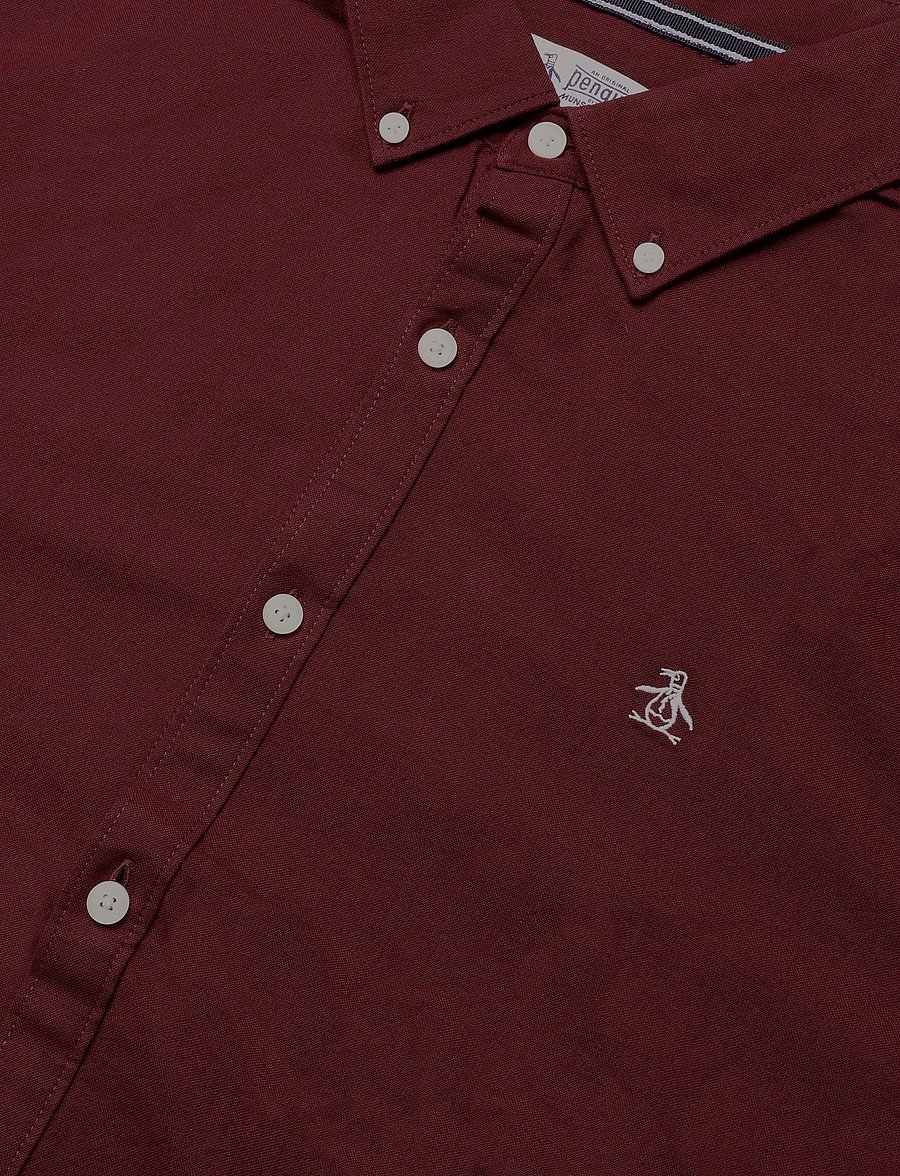 Original Penguin - LS OXFORD STRTCH NO - oxfordi särgid - port royale - 2
