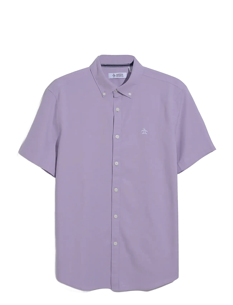 Original Penguin - SS OXFORD STRTCH NO SHIRT - lühikeste varrukatega särgid - lavendula - 1