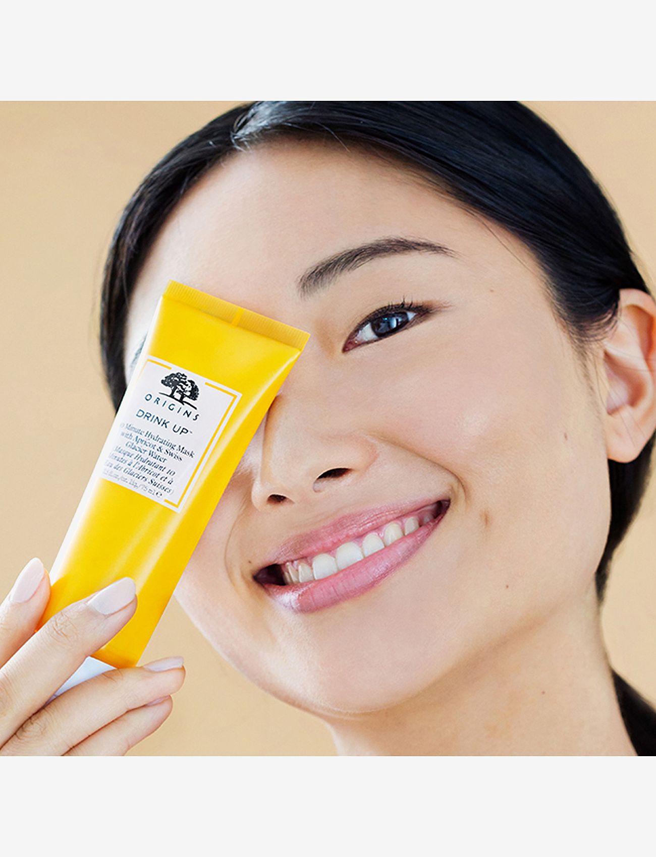Origins - Drink Up 10 Minute Hydrating Mask with Apricot - fuktighetsgivende masker - clear - 3