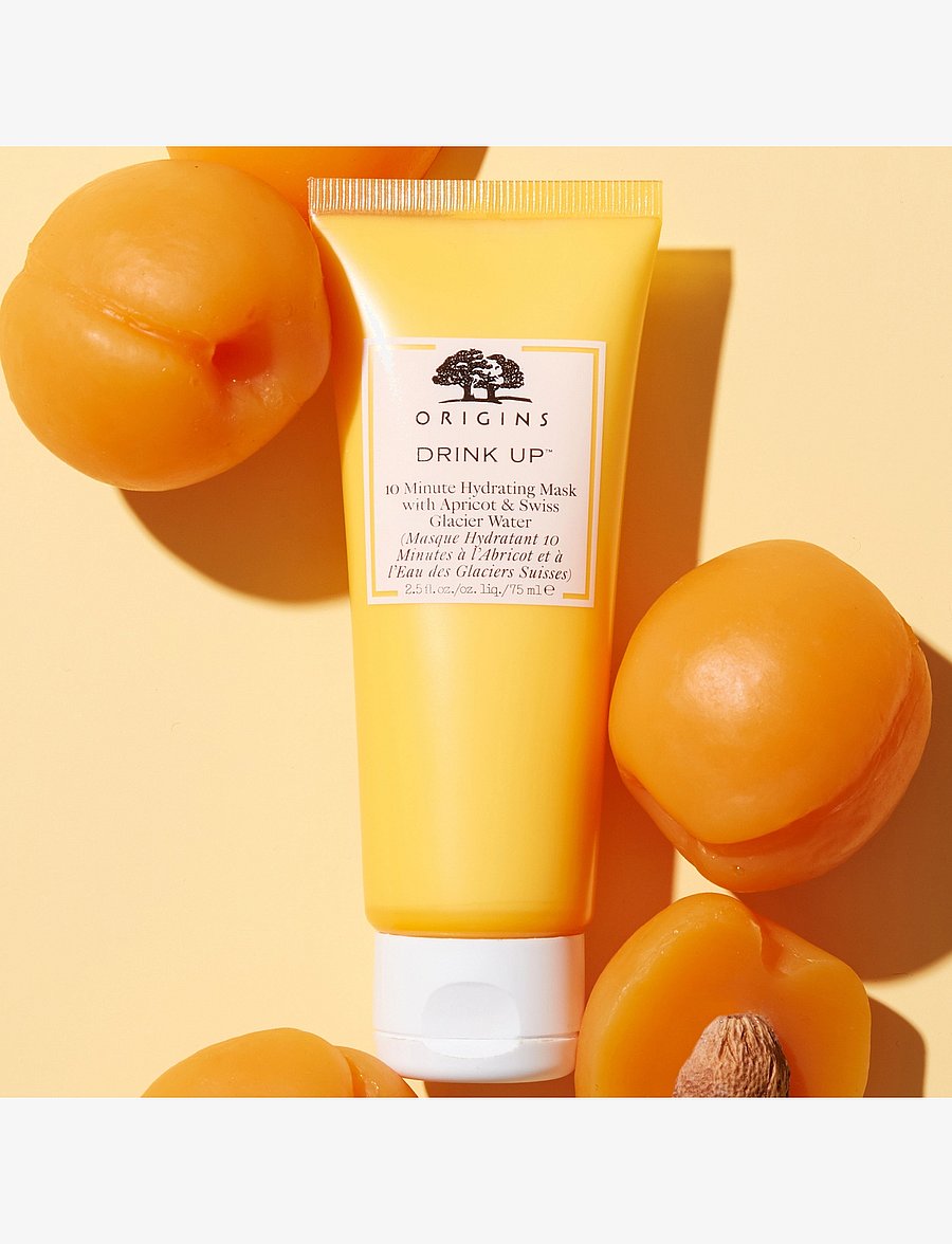 Origins - Drink Up 10 Minute Hydrating Mask with Apricot - kosteuttavat naamiot - clear - 4