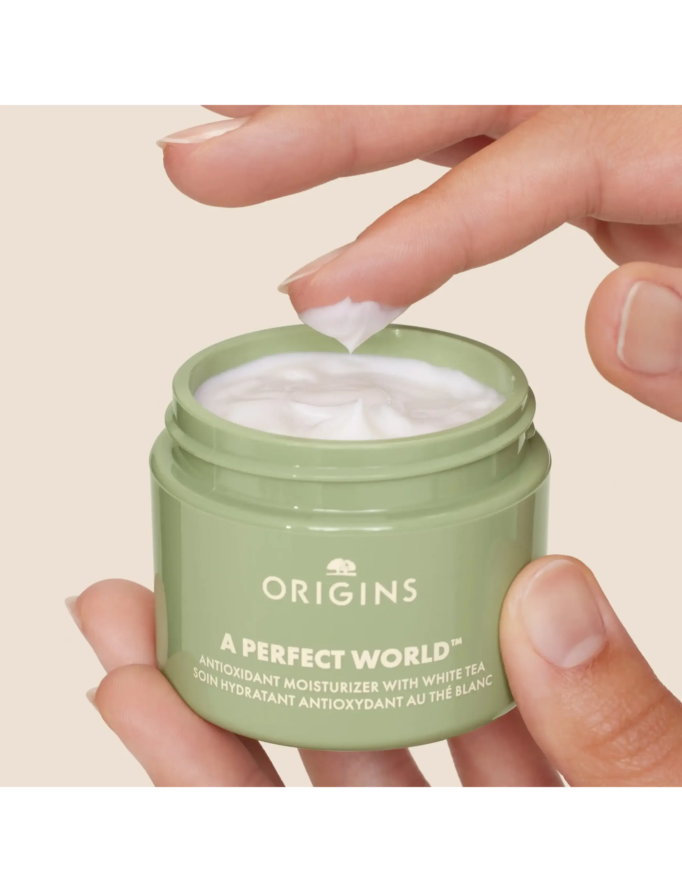 Origins - A Perfect World Antioxidant Moisturizer with White Tea - sommerens hudpleje - clear - 2