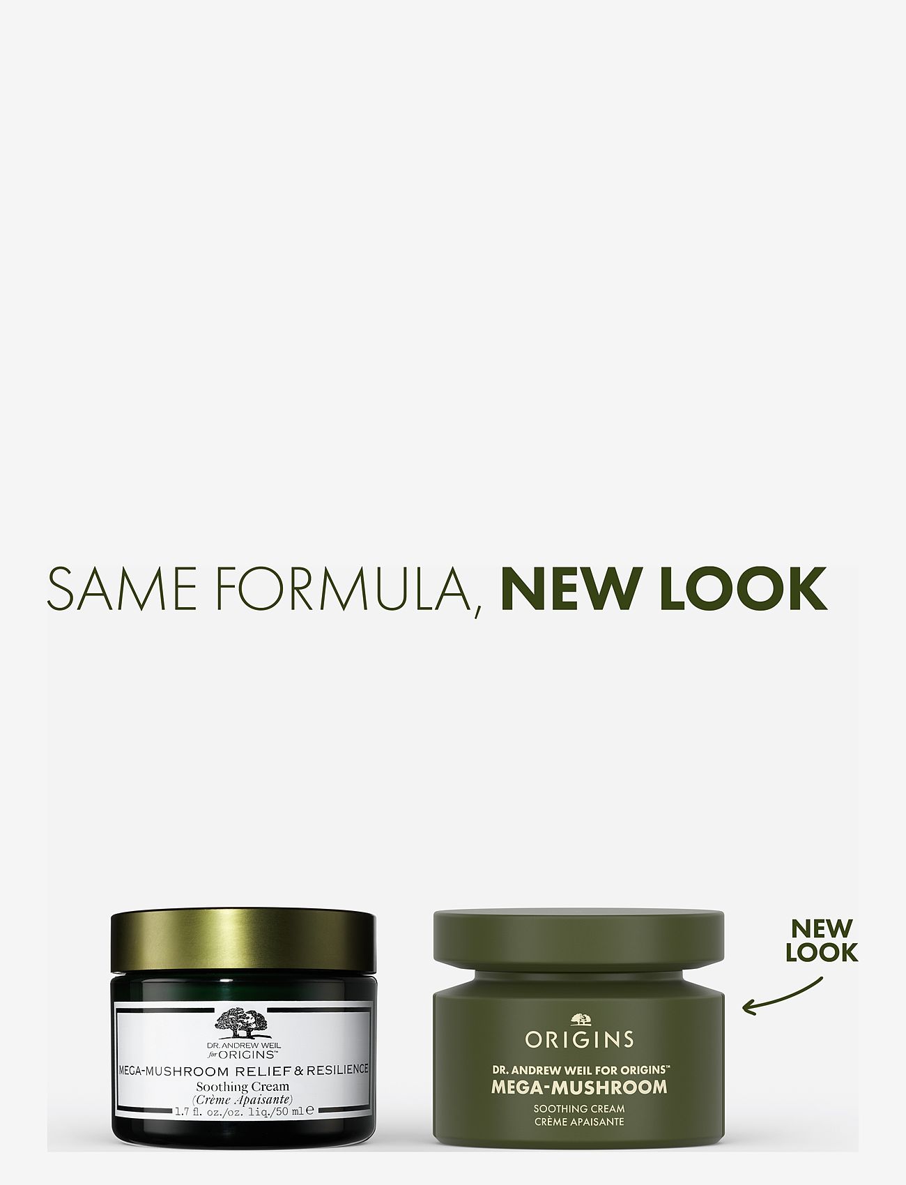 Origins - Dr. Weil Mega-Mushroom Skin Relief & Resilience Soothing Cream - sommerens hudpleje - clear - 1