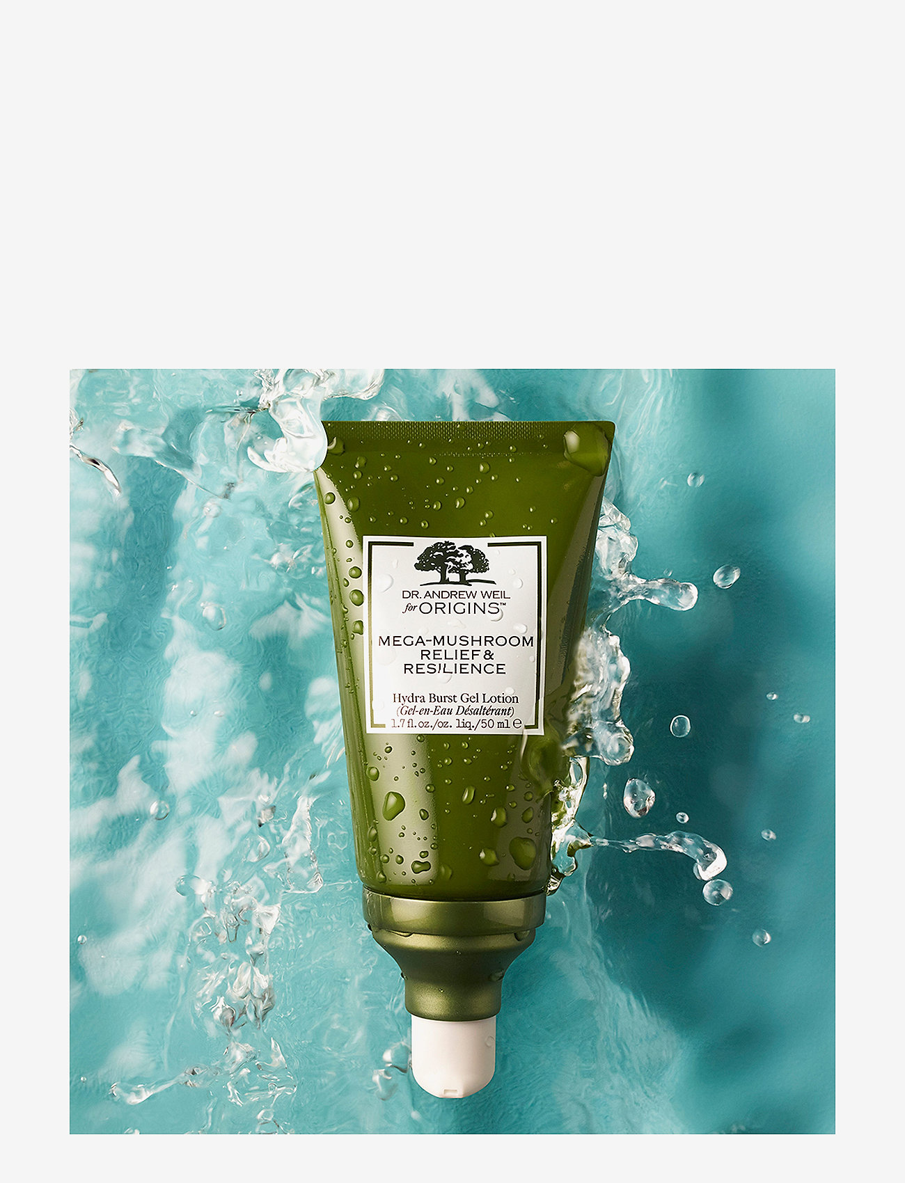 Origins - Dr. Weil Mega-Mushroom Relief & Resilience Hydra Burst Gel Lotion - sommerens hudpleje - clear - 1