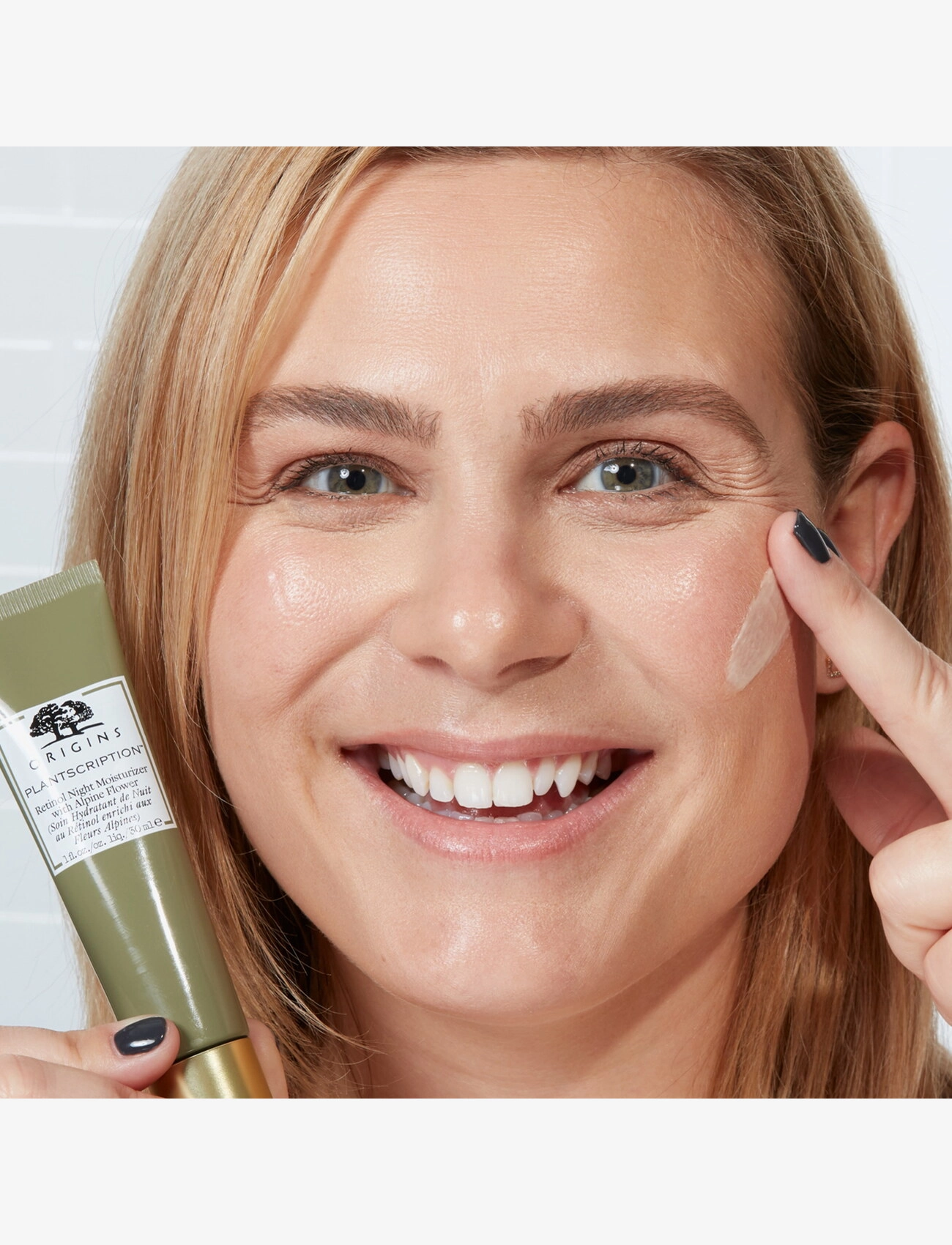 Origins - Plantscription Retinol Night Moisturizer with Alpine Flower - sommerens hudpleje - clear - 3