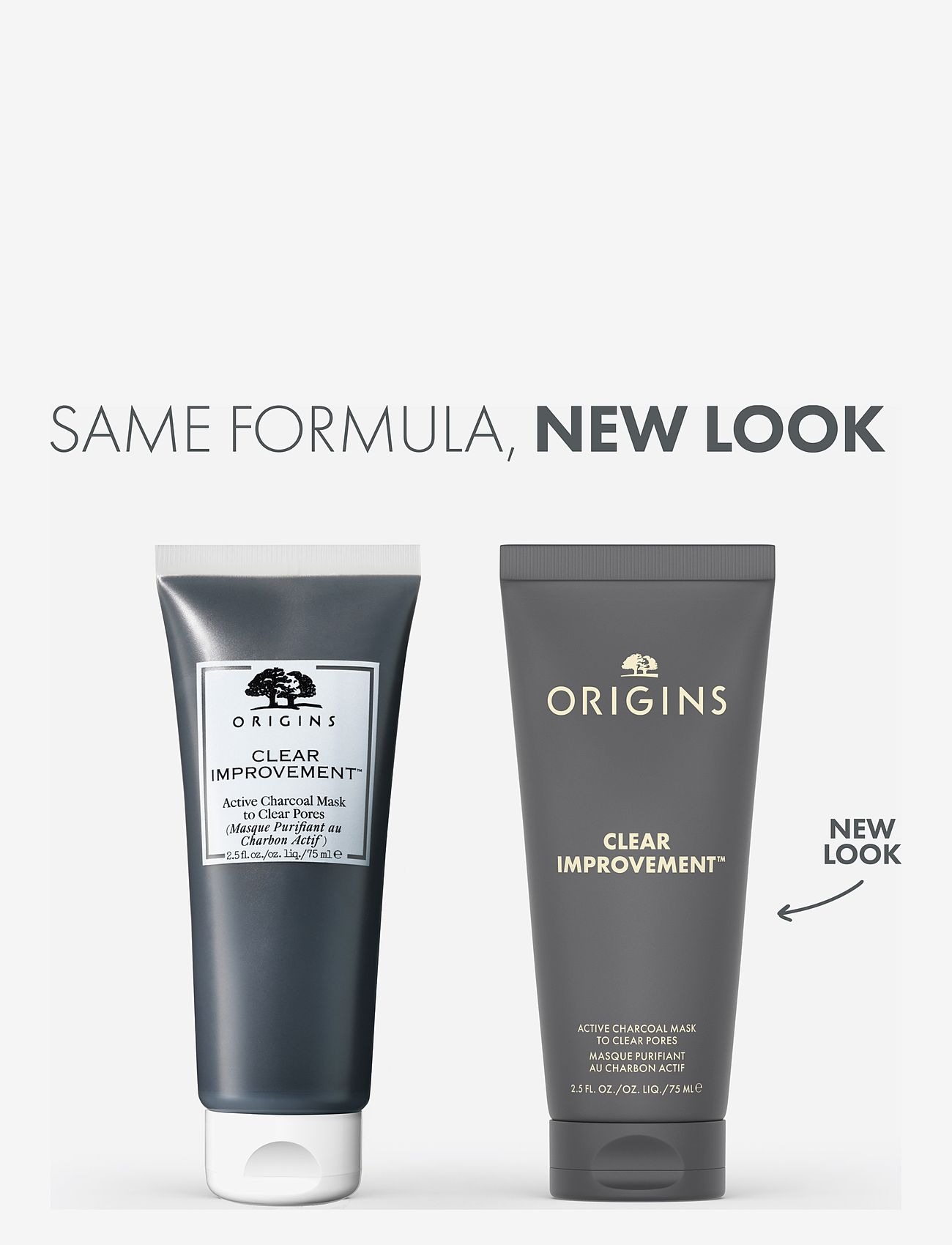 Origins - Clear Improvement Active Charcoal Mask - lermasker - clear - 1