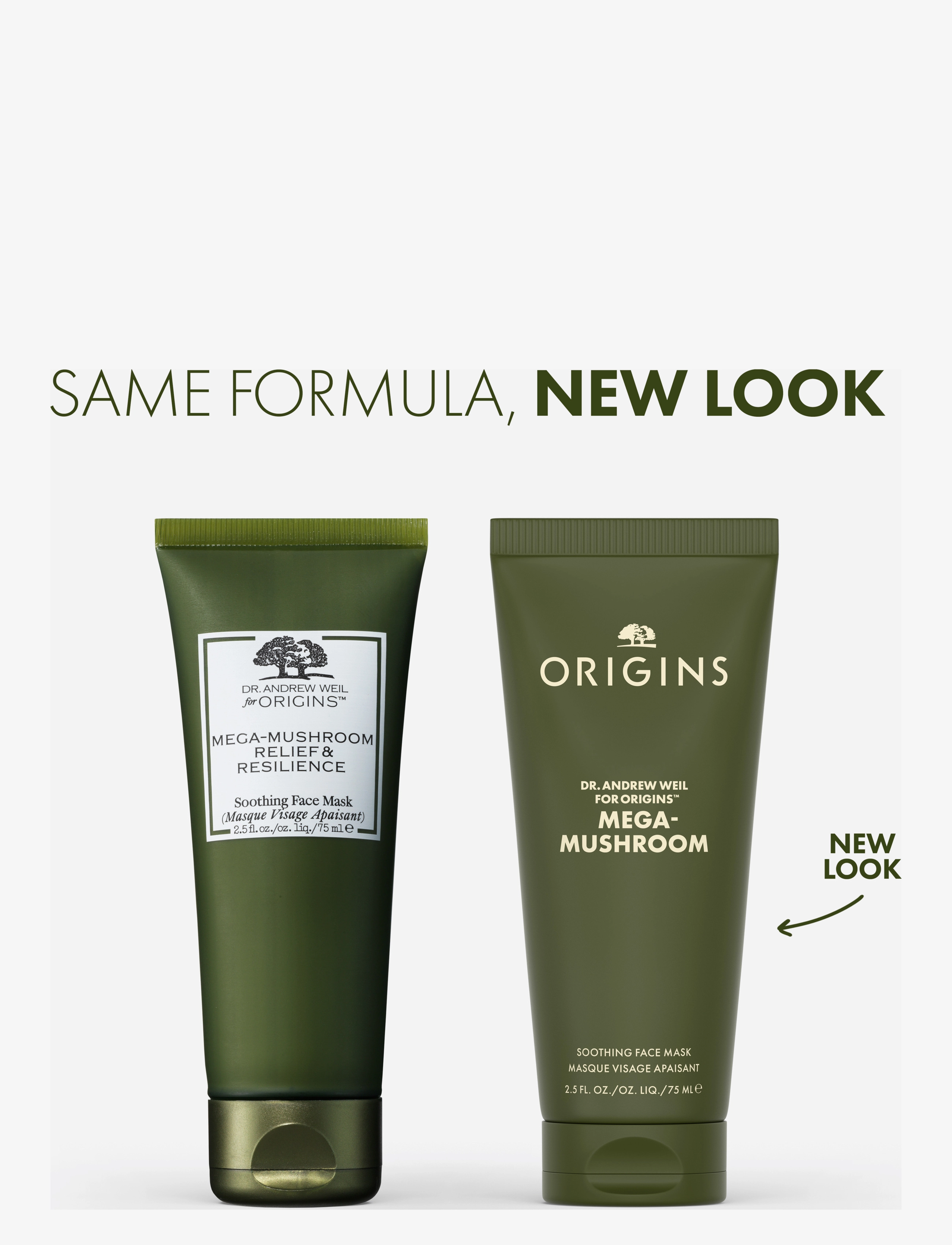 Origins - Dr. Weil Mega-Mushroom Relief & Resilience Soothing Face Mask - fugtgivende masker - no colour - 1