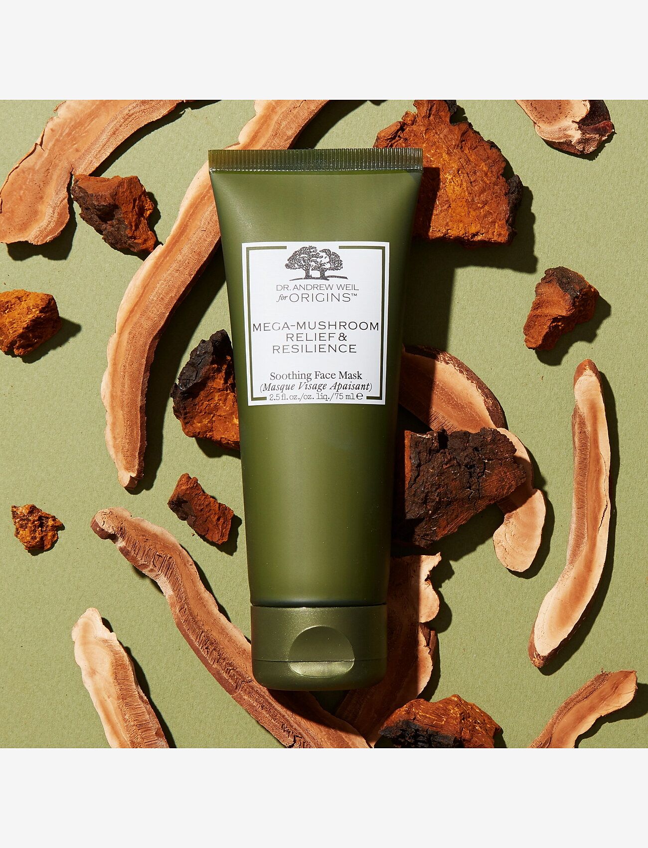 Origins - Dr. Weil Mega-Mushroom Relief & Resilience Soothing Face Mask - fugtgivende masker - no colour - 2