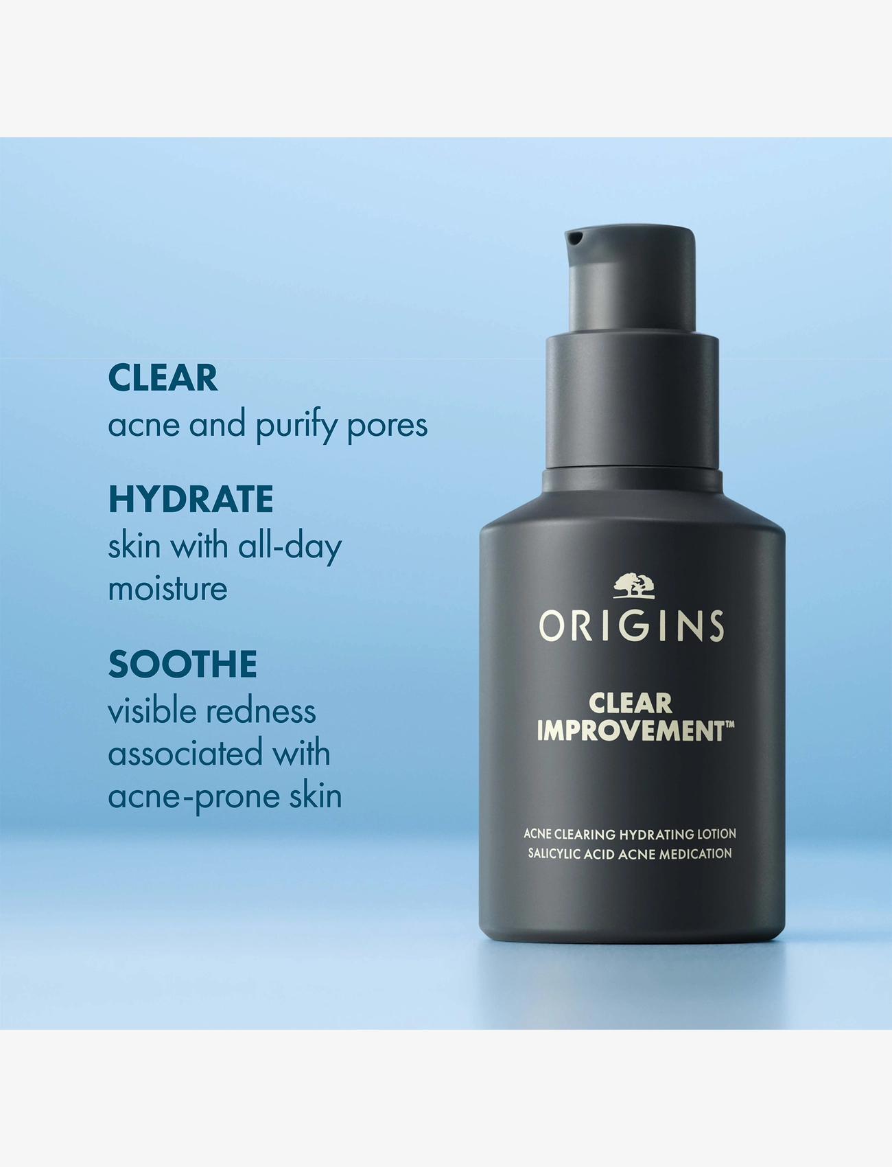Origins - Clear Improvement Acne & Blackhead Clearing Hydrating Moisturizer Lotion - fuktpleie - multi - 1