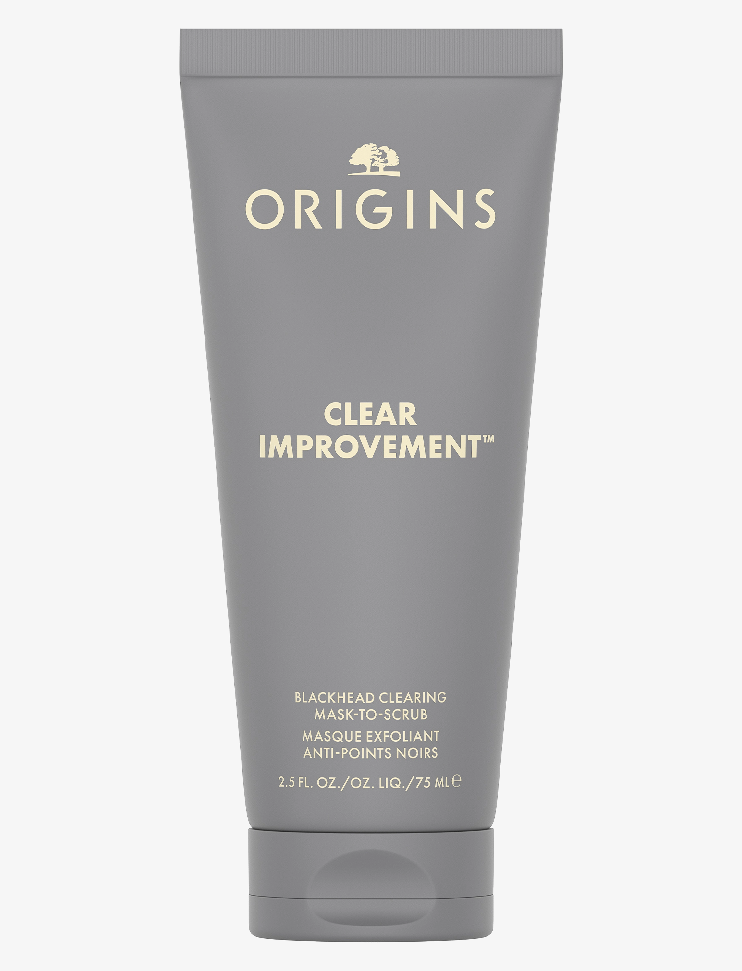 Origins Clear Improvement Blackhead Clearing Mask-To-Scrub, Lermaske, Nude, Str: 75 ml